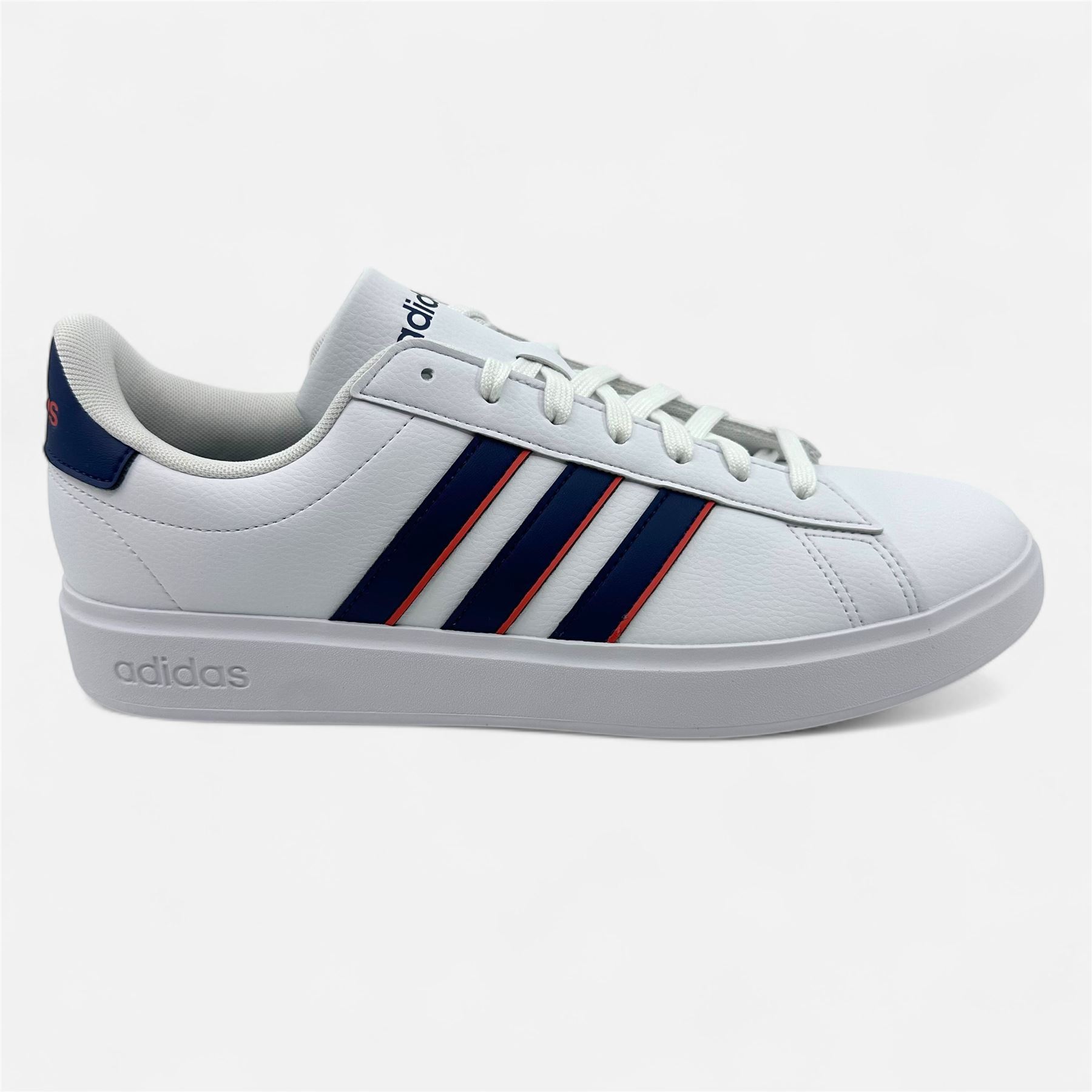 Adidas Grand Court 2.0 White Dark Blue Preloved Scarlet Mens  display picture 2