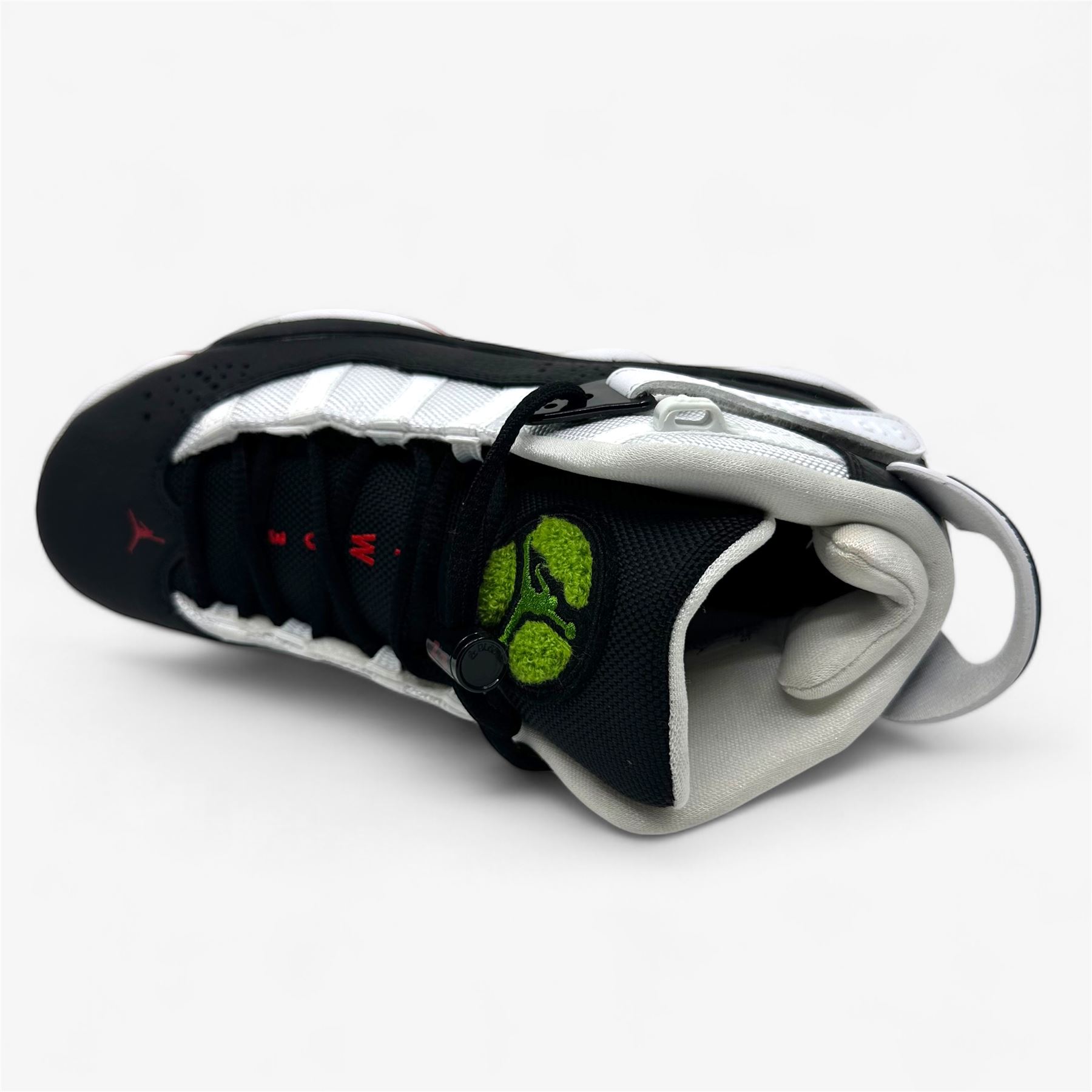 Jordan 6 Rings GS Black University Red White Kids Size 5 Athletic