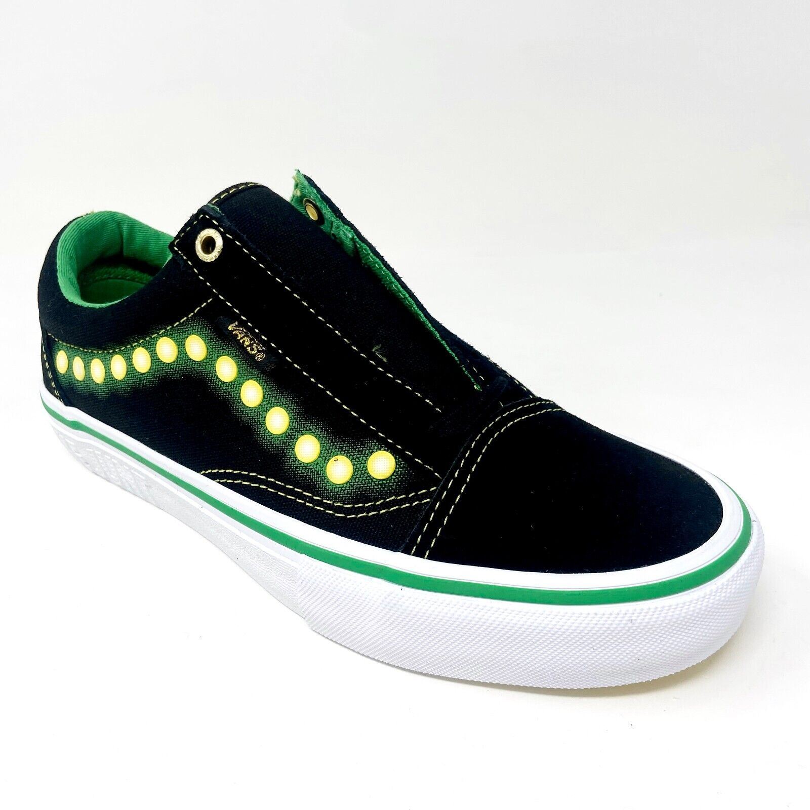 Vans Old Skool Pro (Shake Junt) Black White Green Womens  display picture 1
