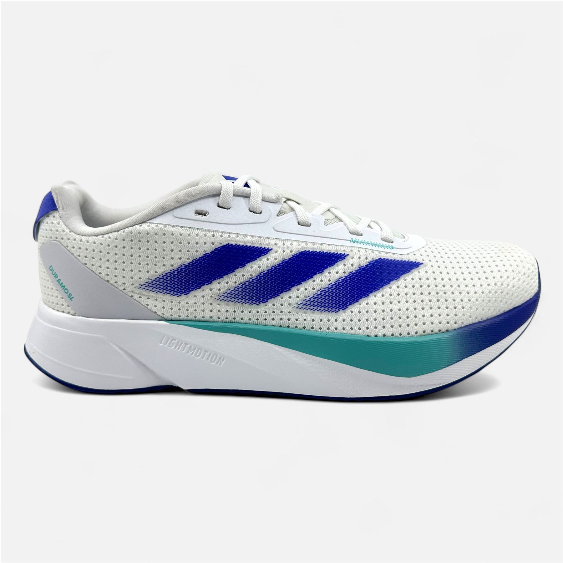 Adidas Duramo SL Cloud White Lucid Blue Flash Aqua Mens  display picture 3