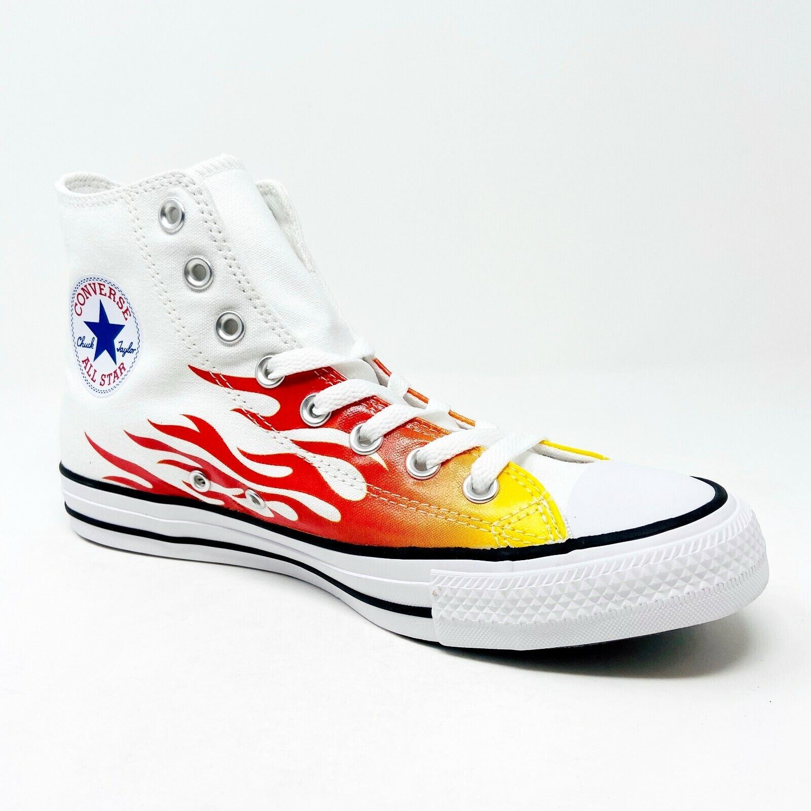 Converse High-Top Sneakers unisex with Flame Design Converse FLAMES Chuck 70 Shoes (NEW) Mens Size 7 - FIRE HOT  main image 4