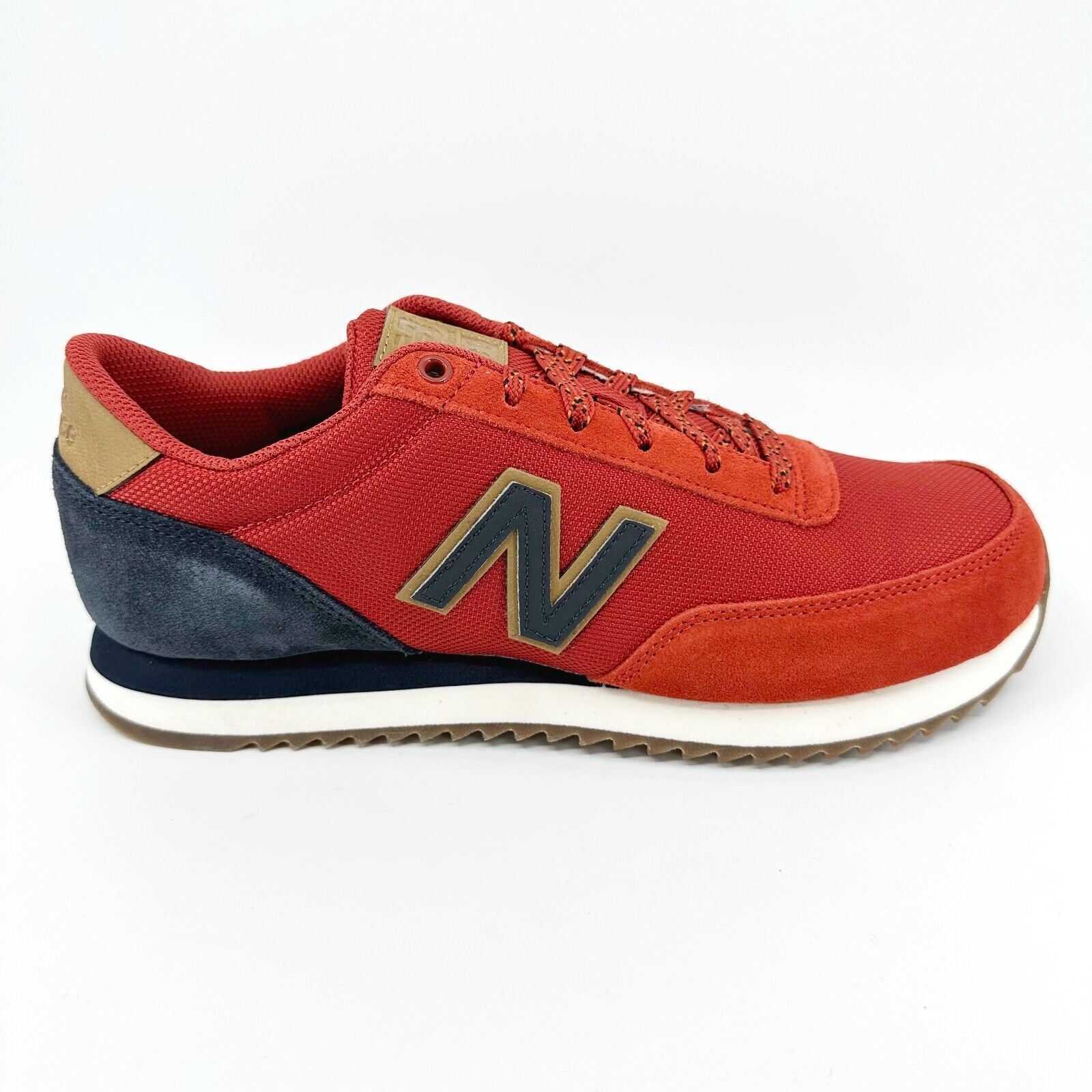 New Balance 501 Classics Retro Ripple Sole Red Navy Mens Sneakers