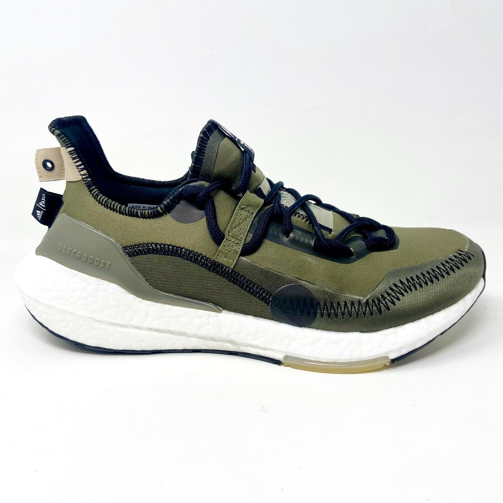 Adidas UltraBoost 21 x Parley Focus Olive Mens Size 8.5 Running