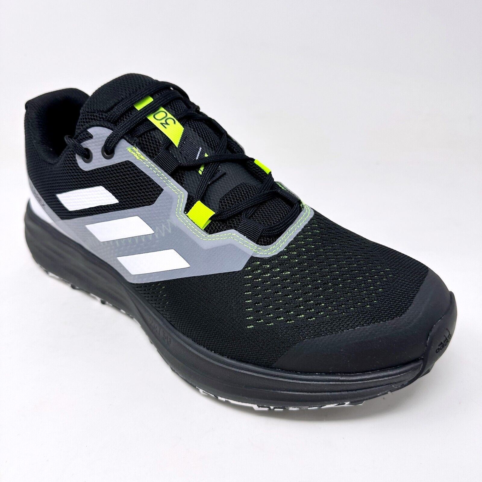 Adidas Terrex Two Flow Black White Yellow Mens Trail Running  display picture 3