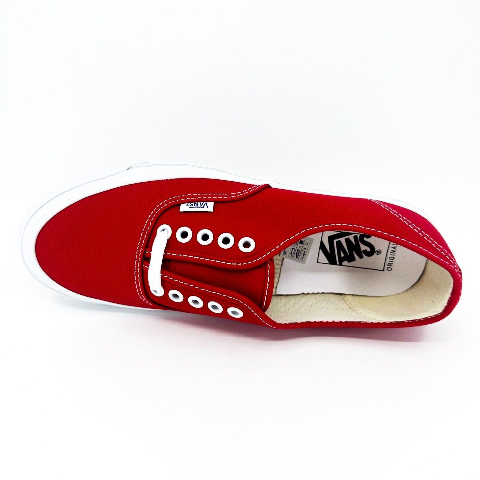 Vans Vault OG Authentic LX (Canvas) Red True White Womens Casual