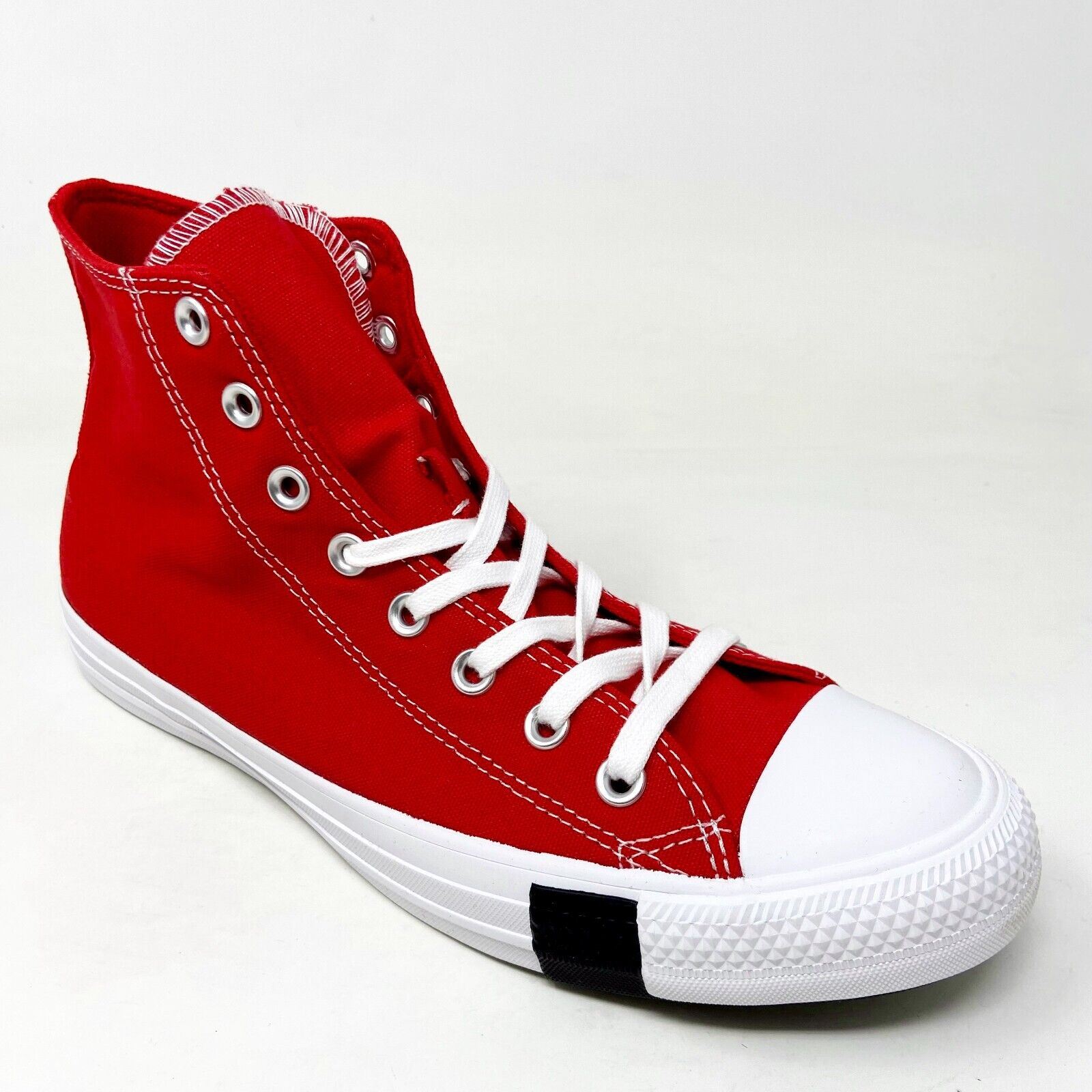 Converse Shoes/Sneakers UNISEX M 8 CTAS HI University Red Black Canvas 166736C Converse CTAS Hi Logo Play University Red Black Mens Casual  main image 3
