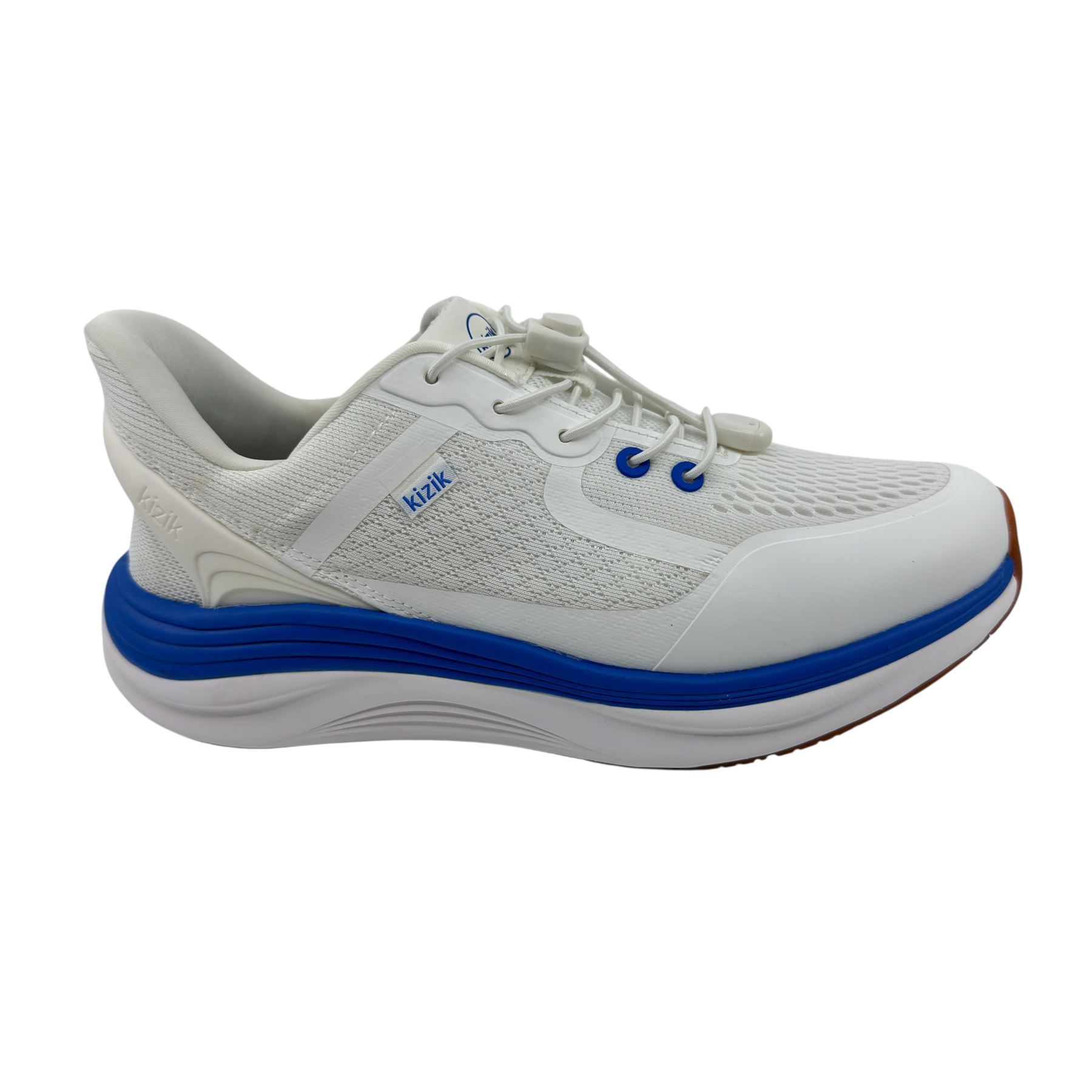 じゅん Kizik London Bright White Super Sonic Mens Wide Athletic Sneaker