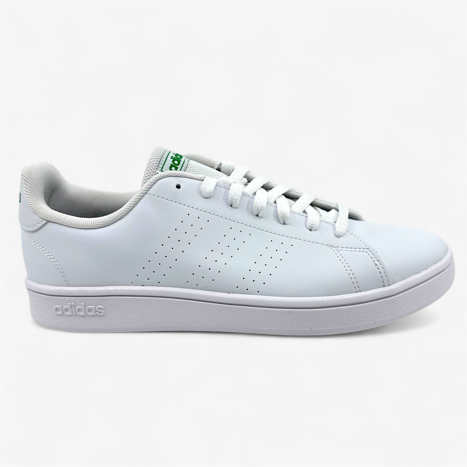 NIB Advantage Base 2.0 Green and White Men\'s Size 10.5 New?? Adidas Advantage 2.0 White Collegiate Green for sale | eBay main image 3