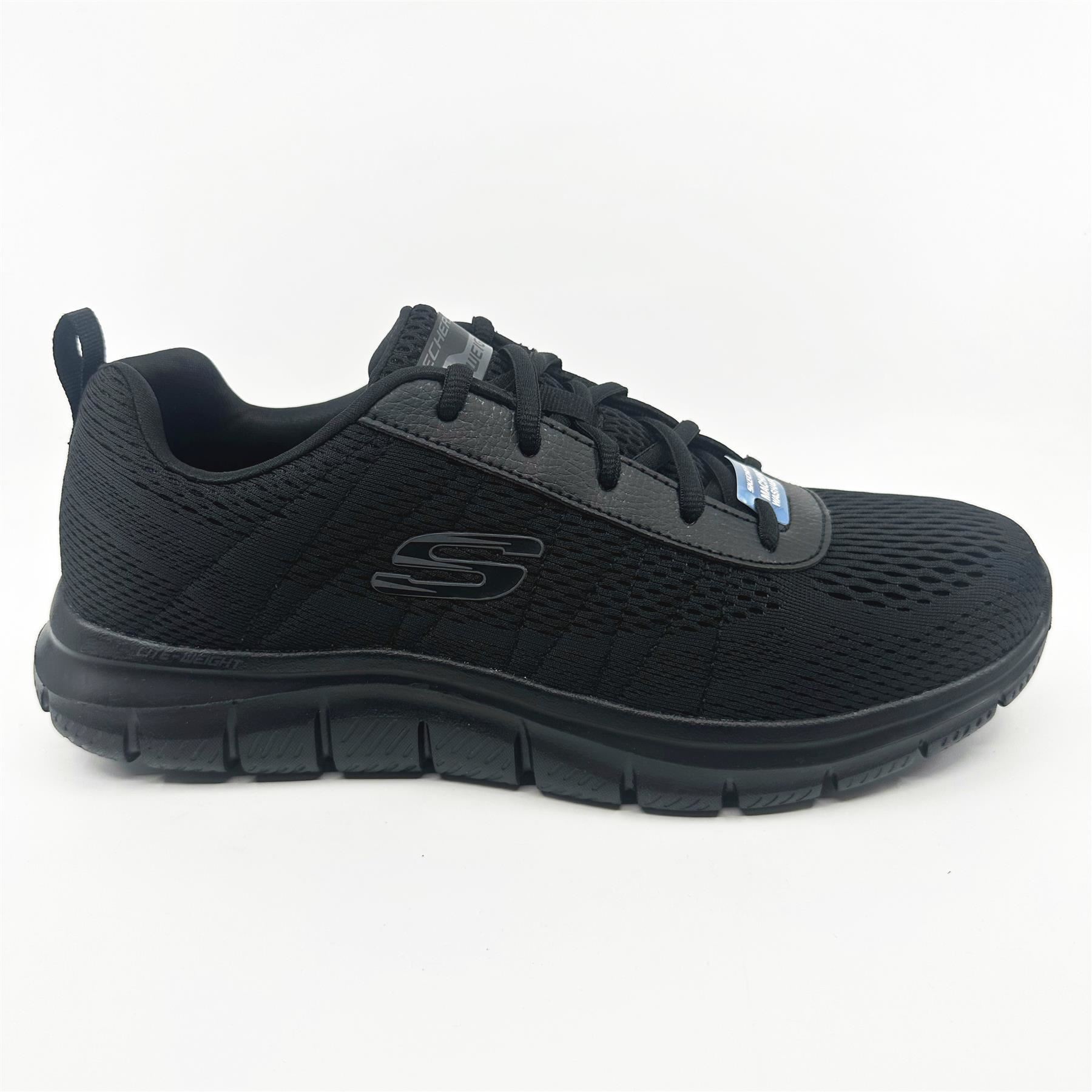 Skechers Track Moulton Black Mens Athletic Sneakers | eBay display picture 3