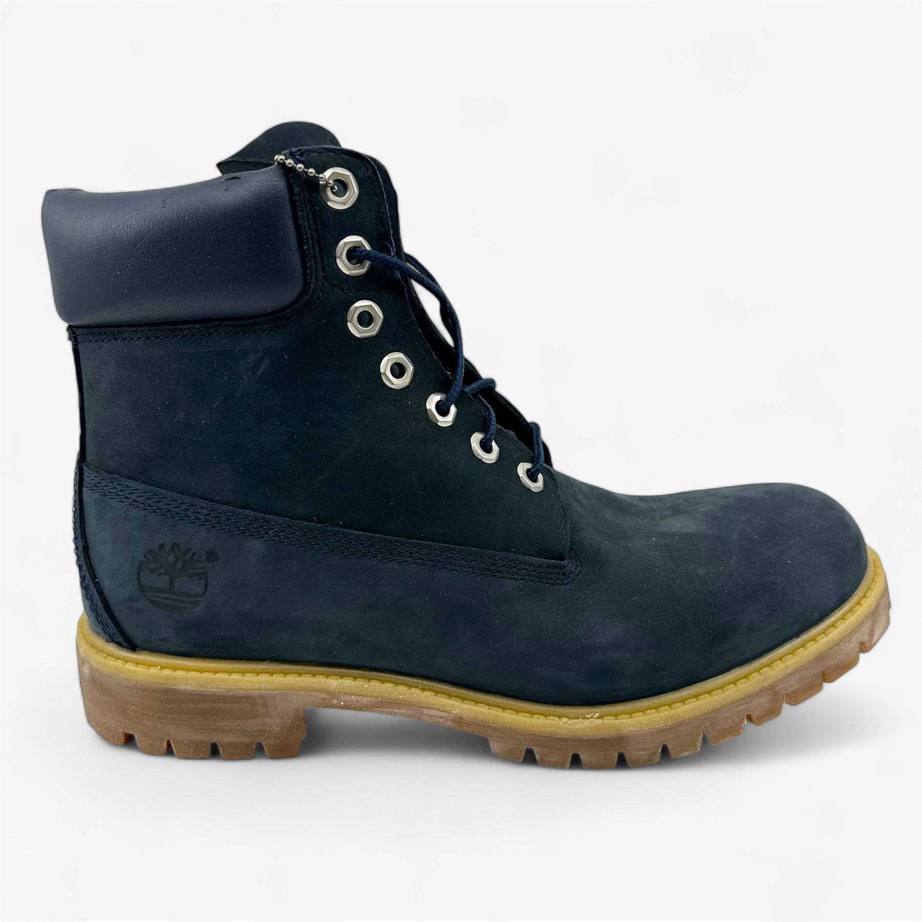 Timberland 6-дюймовые мужские ботинки премиум-класса из темно-синей резинки, водонепроницаемые боевые ботинки