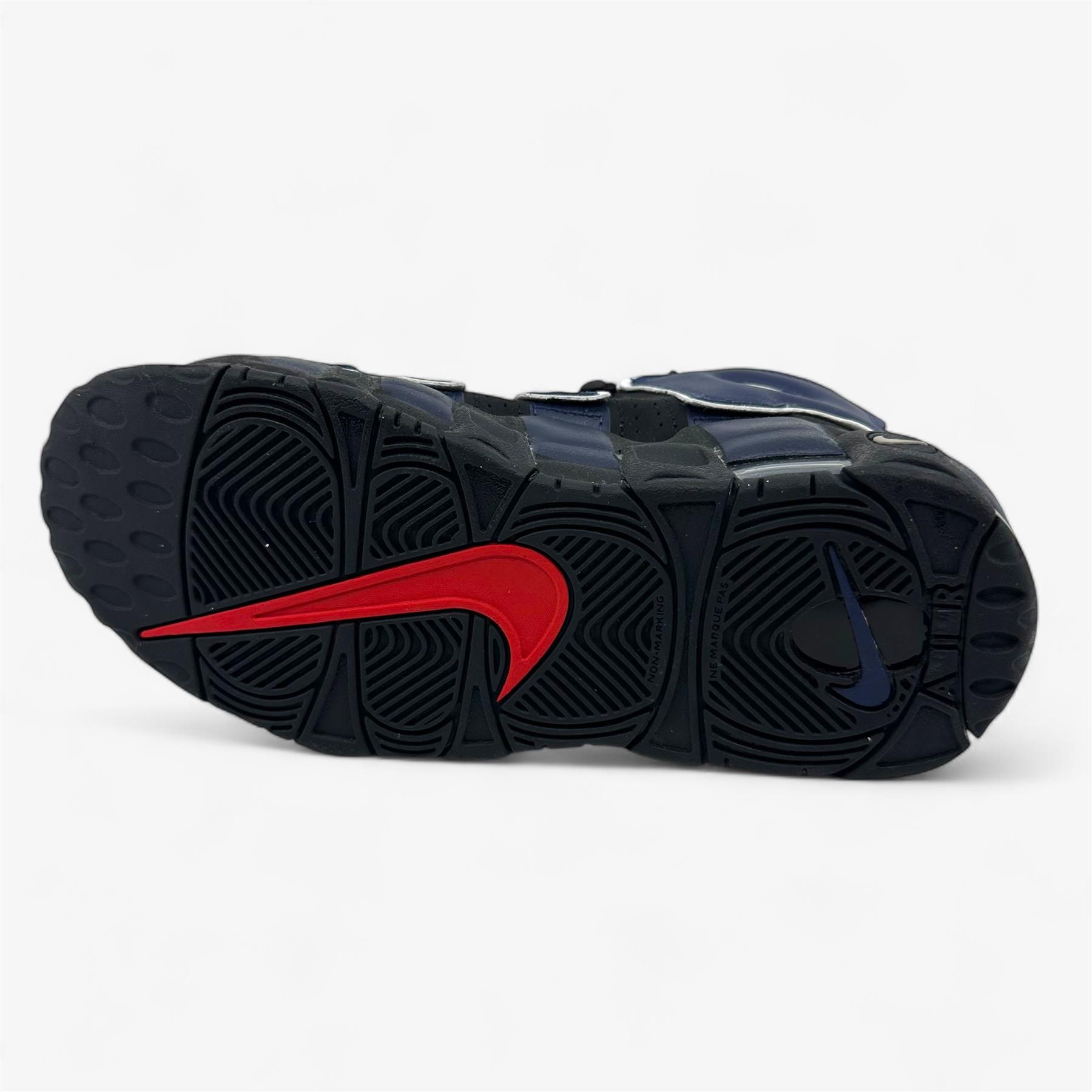Nike Air More Uptempo GS Black University Red Kids Athletic