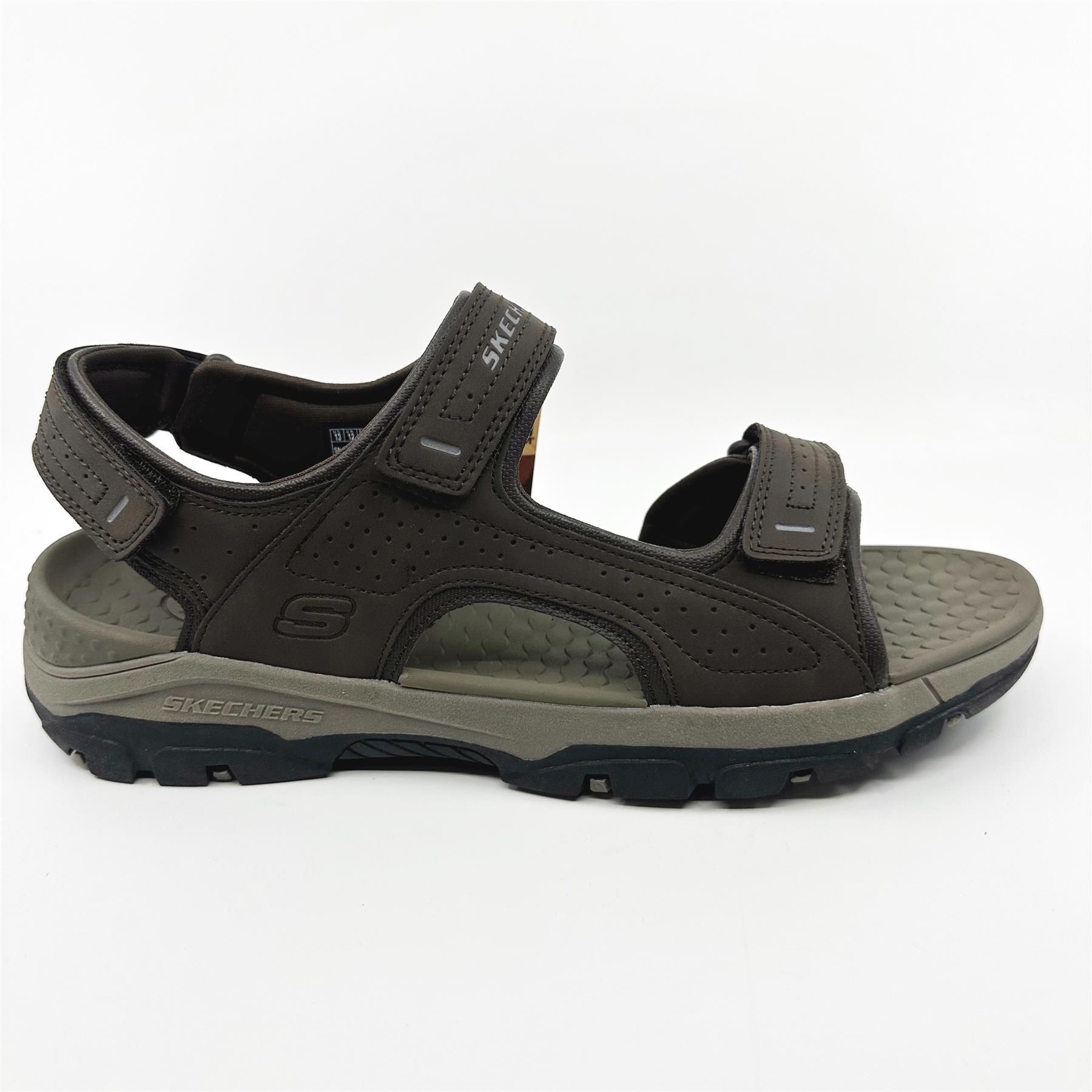 Skechers Tresmen Garo Chocolate Brown Mens‎ Sandal Relaxed Fit Slip-On Skechers Tresmen Garo Relaxed Fit Luxe Foam Men Sandals 8  main image 3