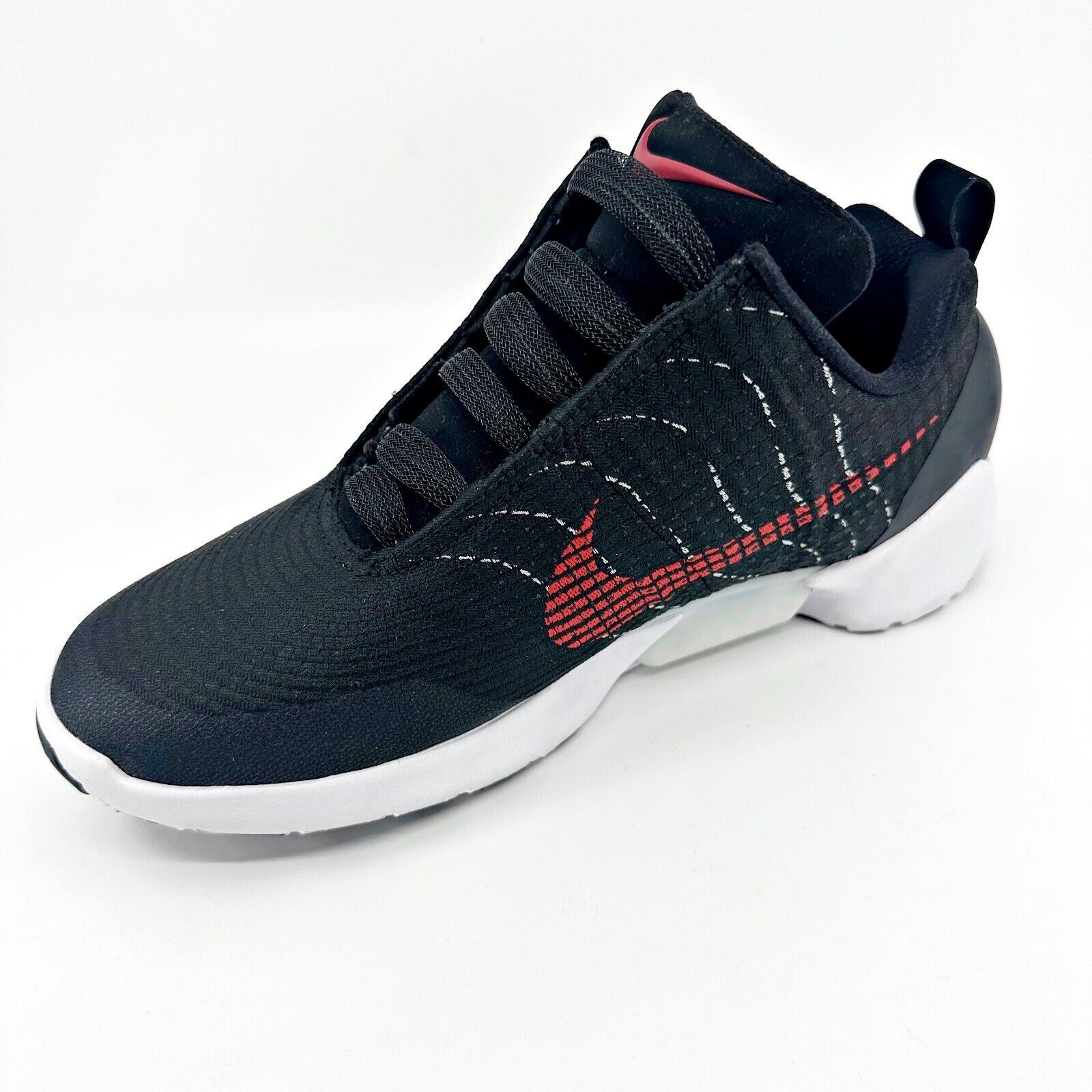 Nike Adapt 1.0 Earl Black and Red Sneakers with Blue Accents Nike Hyper Adapt 1.0 Bred EARL Black Red Mens Size 8 Self  main image 4