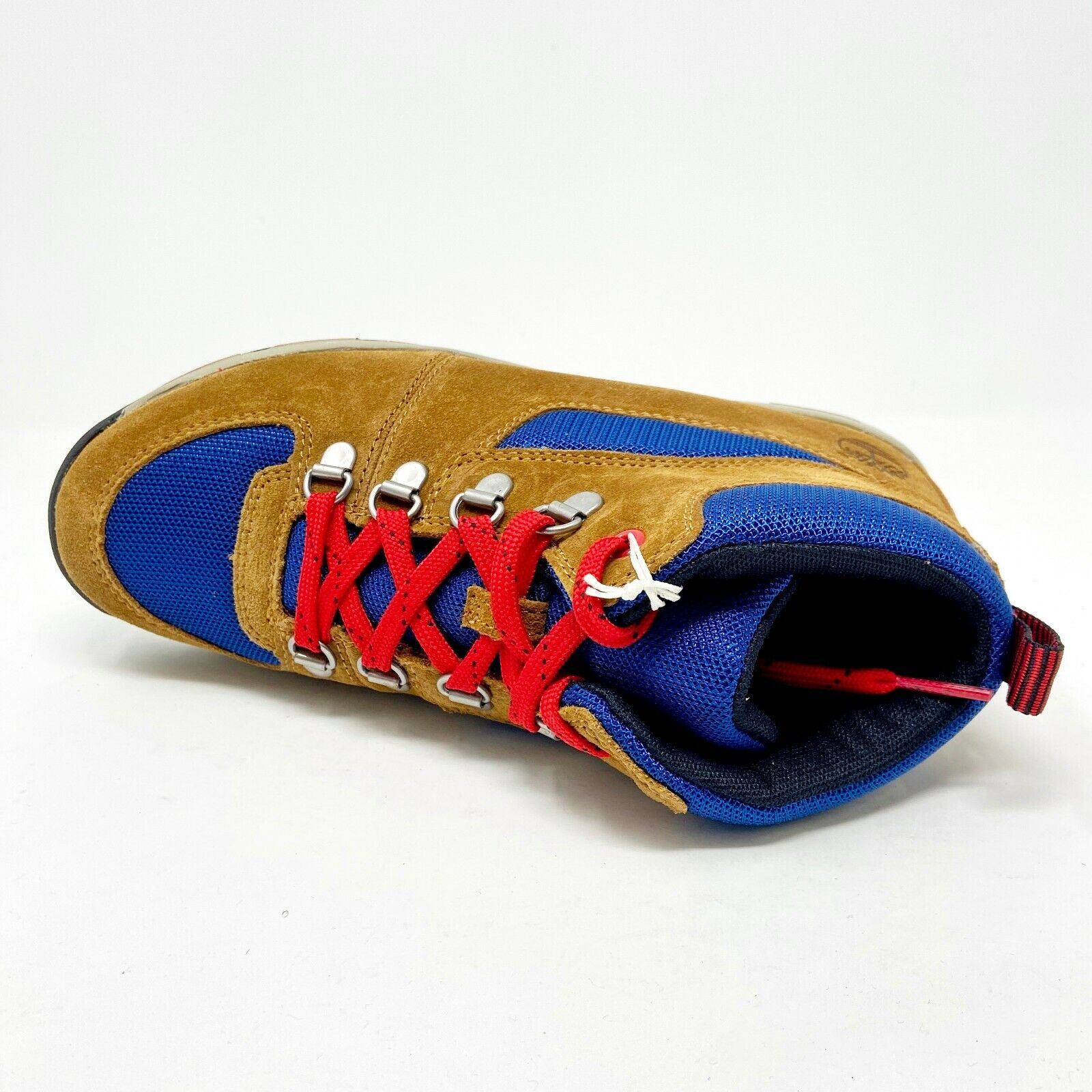 Timberland GT Scramble Mid Wheat Blue Red Kids Nubuck Outdoor