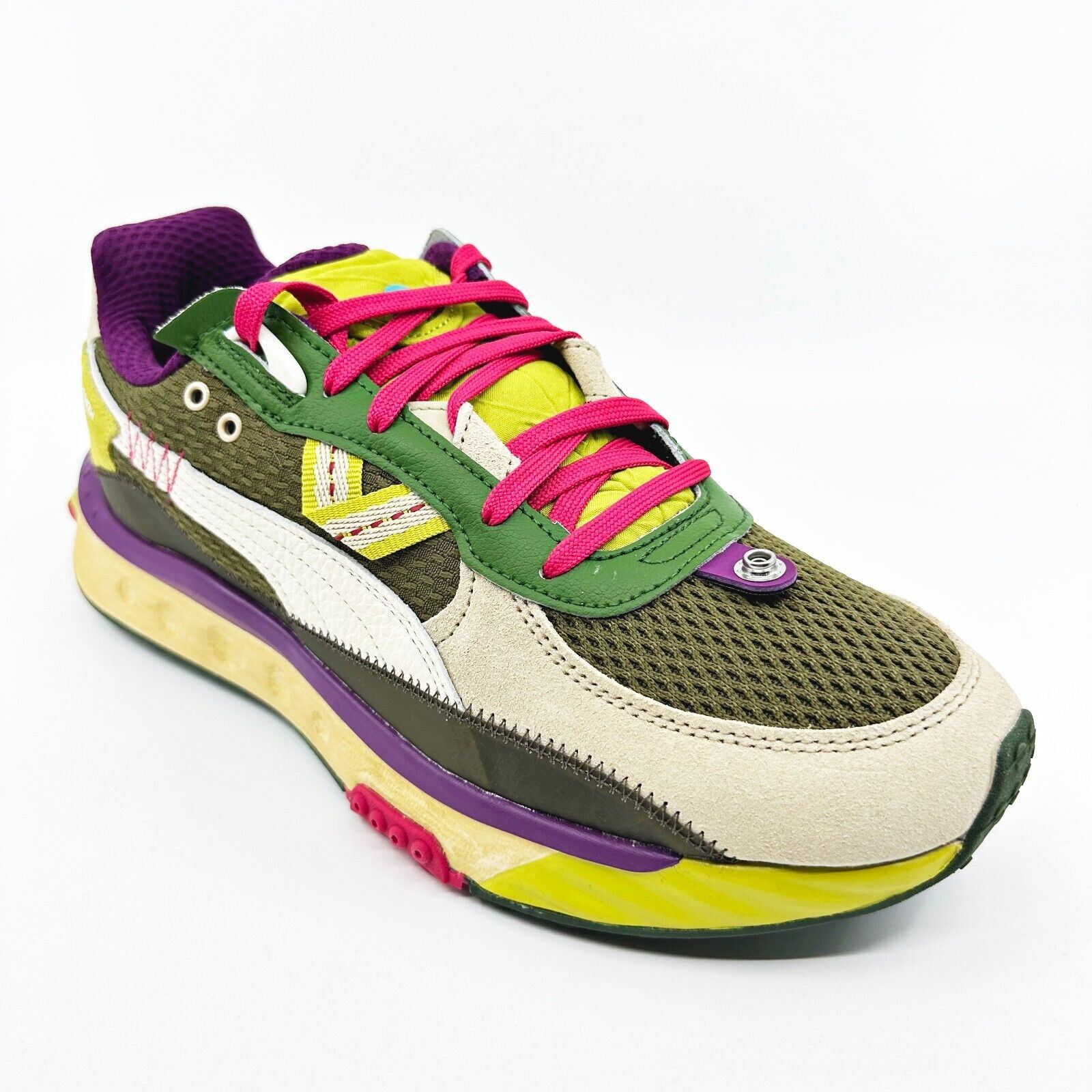 Puma Wild Rider Last Hunt Gray Pale Khaki Citronelle Mens Sneakers