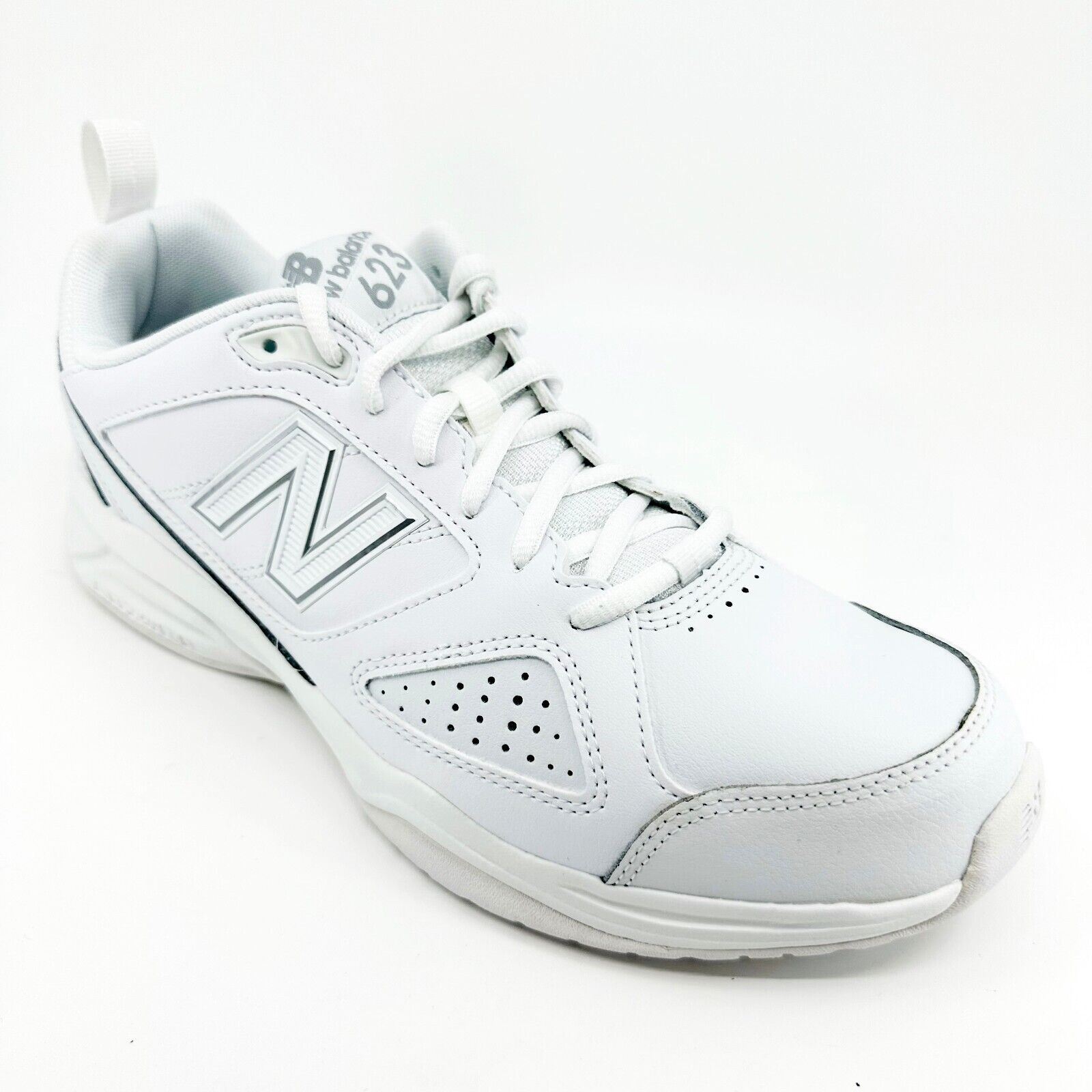 靴 new balance summer New Balance 623 Triple White Mens Casual Trainers Sneakers