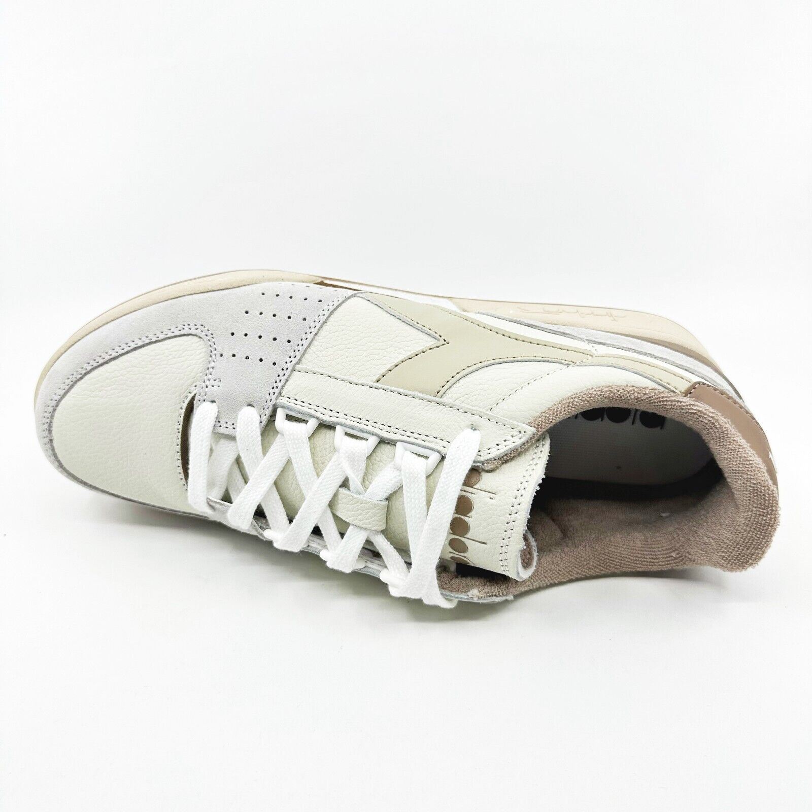 Diadora Vintage MENS leather sneakers 11.5 excellent MI BASKET LOW USED Heritage shoe - Gender Neutral - Diadora  main image 2