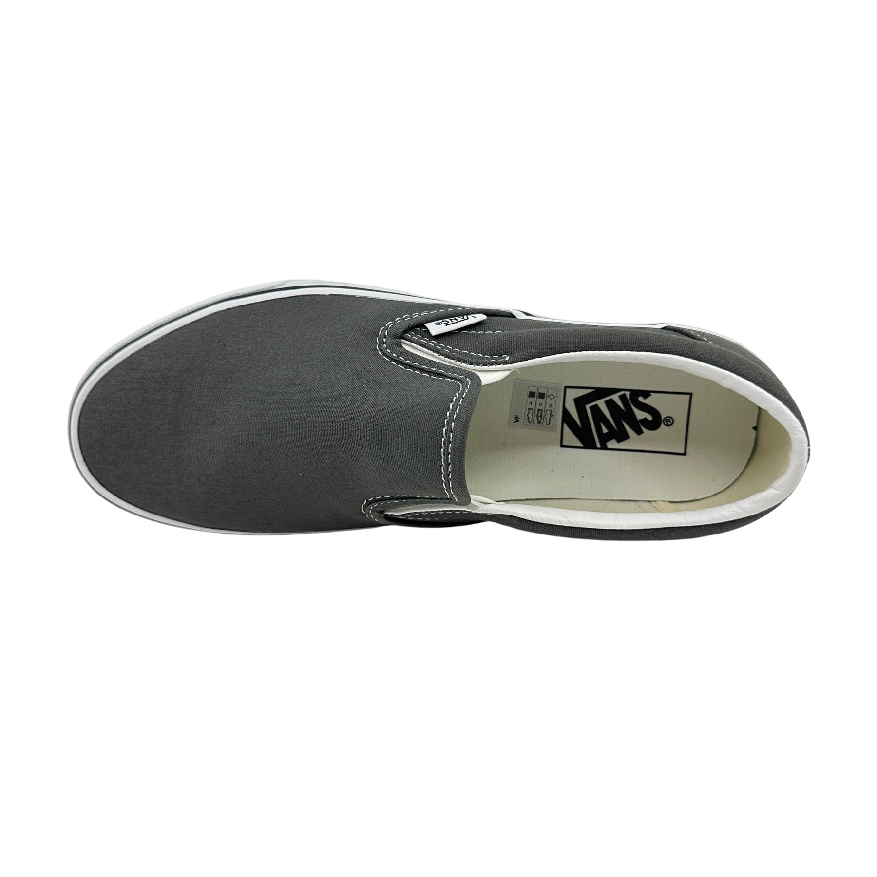 VANS Classic Slip On Charcoal Mens Size 8 Athletic Sneaker | eBay
