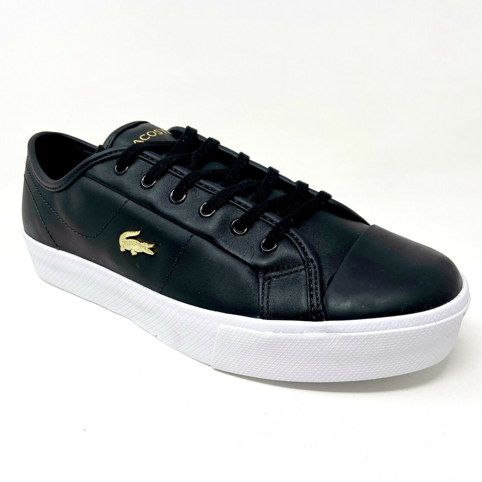 lacoste ziane black leather