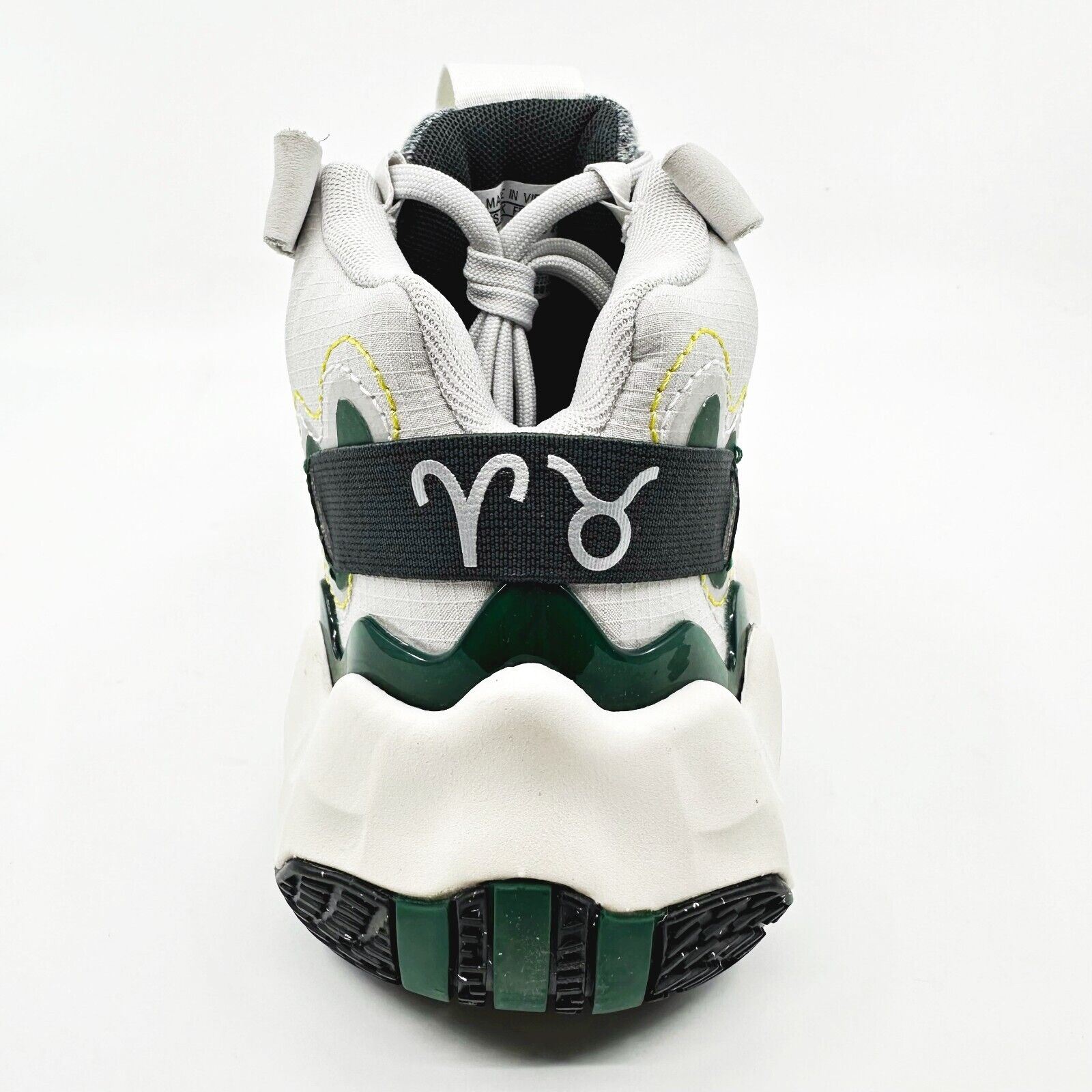 Adidas Exhibit B Mid Candace Gray Green Womens Basketball Sneakers