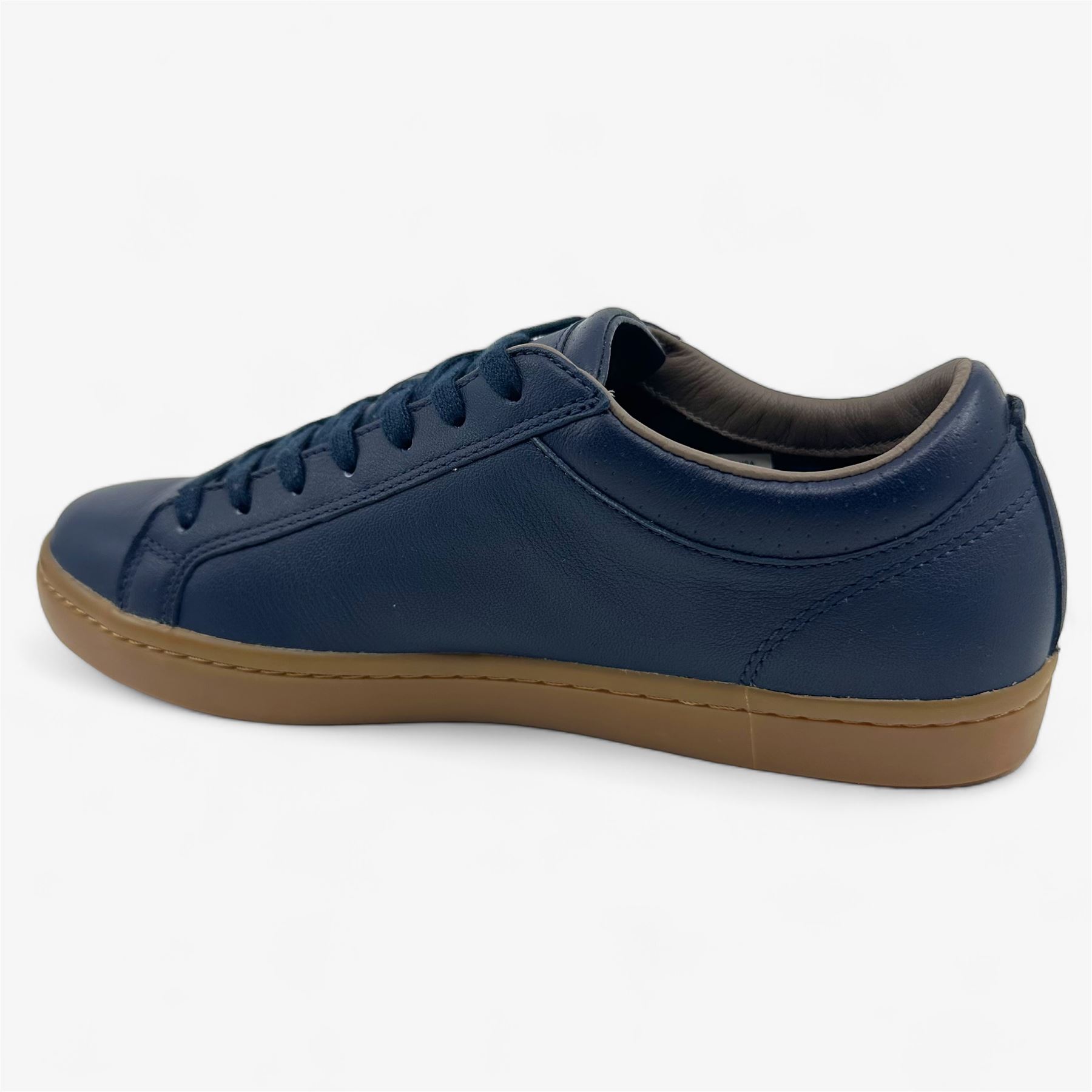Lacoste Straightset 3 SRM Navy Mens Casual Sneaker | eBay display picture 2