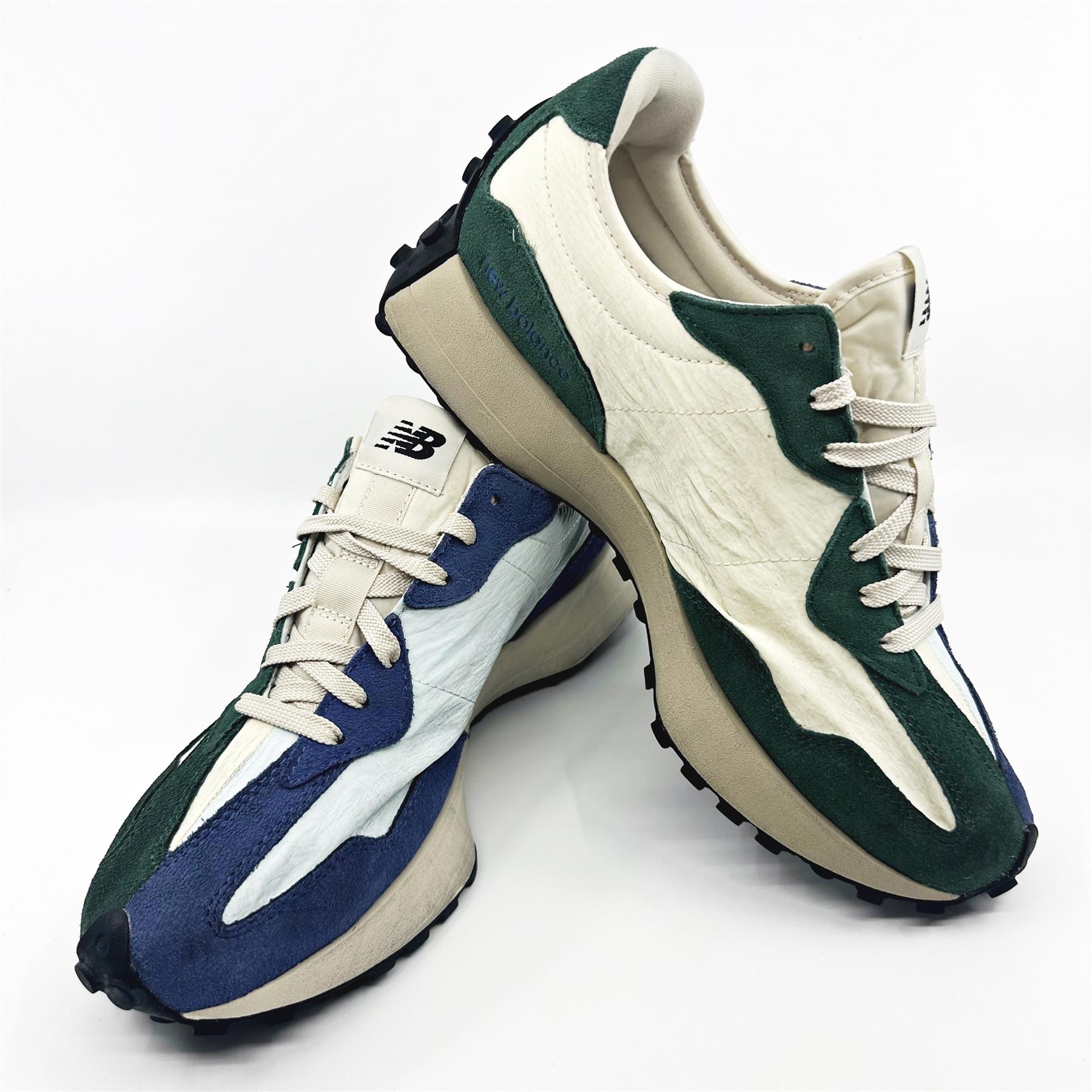 New Balance 327 Forest Green Serene Blue Mens Lifestyle Sneakers