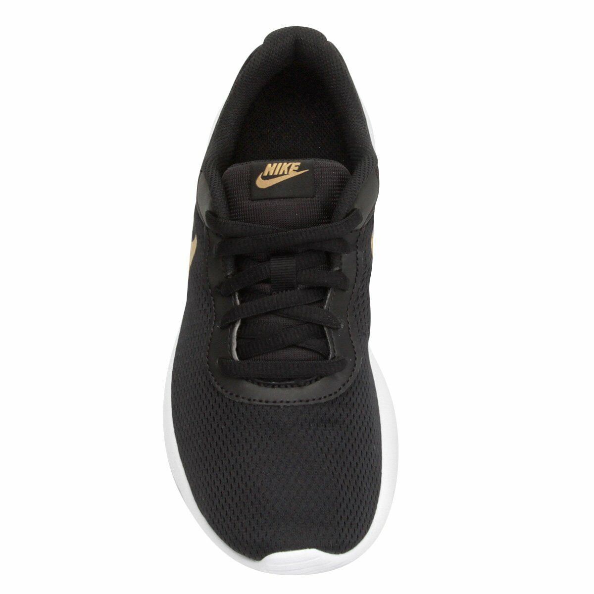 Nike Tanjun GS Black Metallic Gold White Big Kids Running