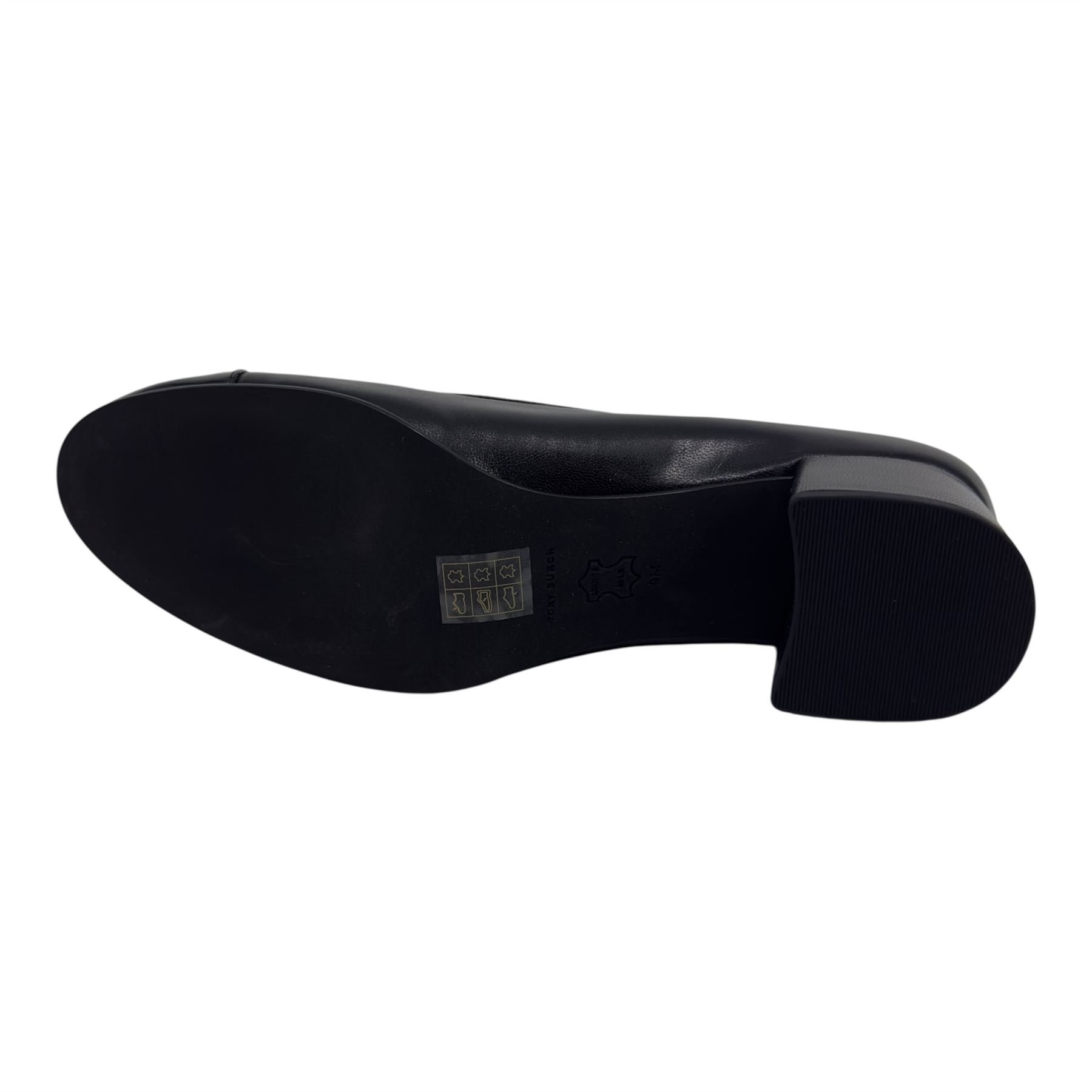 Tory Burch Cap Toe Pump 45MM Perfect Black Womens Heel Goat