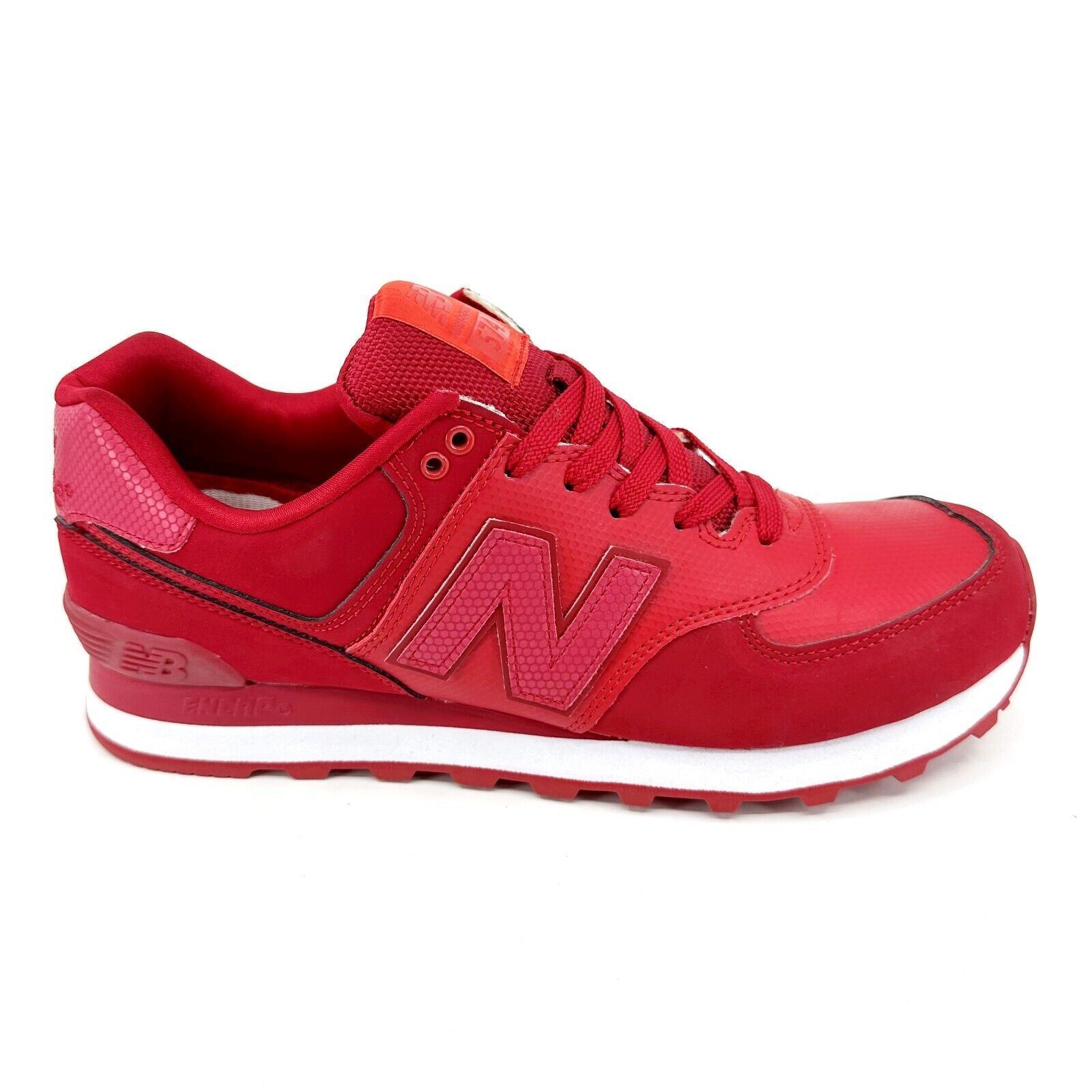 NEW BALANCE / ML574/レッド/26.5cm/RED New Balance 574 Classics Stealth Pack Red White Leather Mens