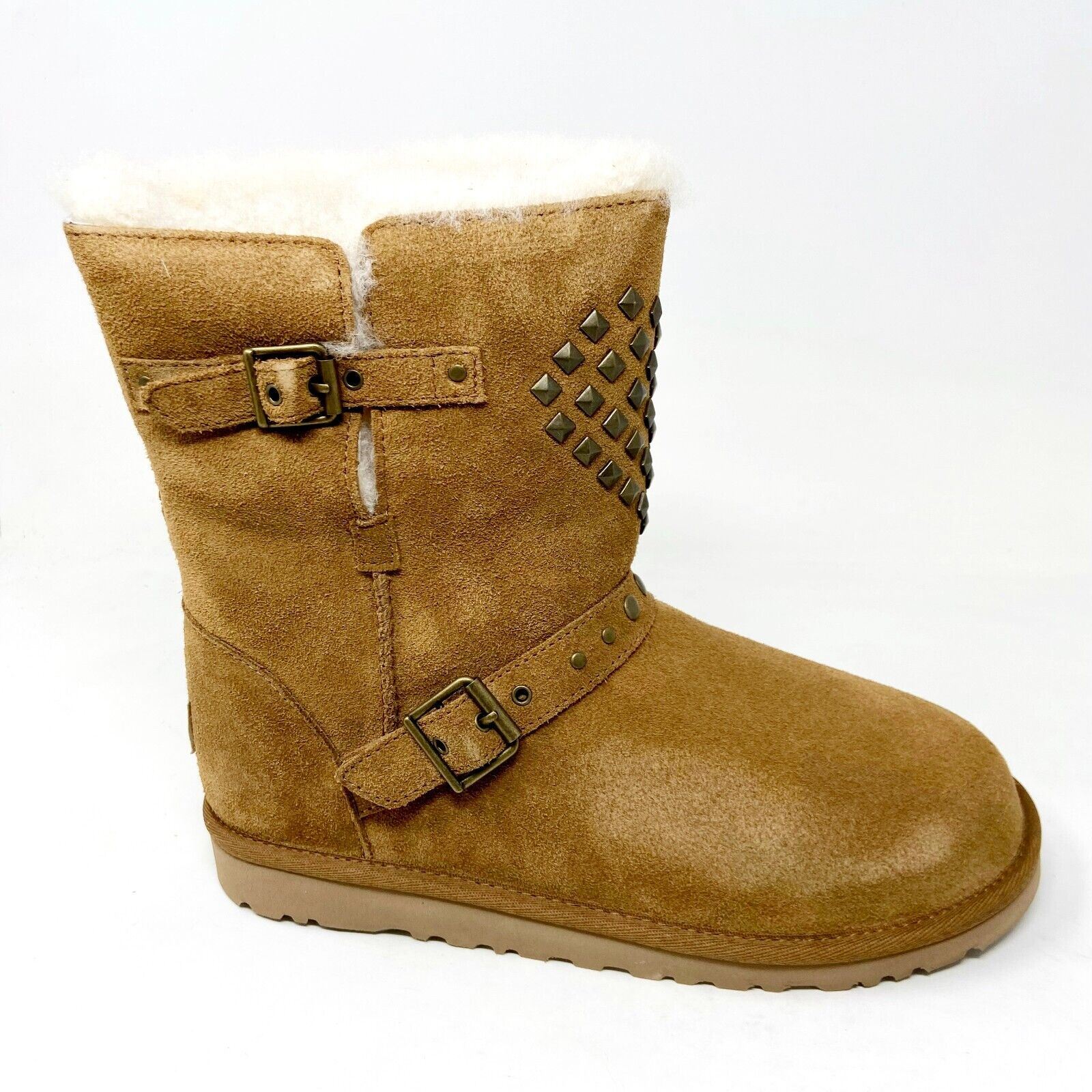 UGG Adrianna Chestnut Brown Kids Girls Winter Shearling Boots