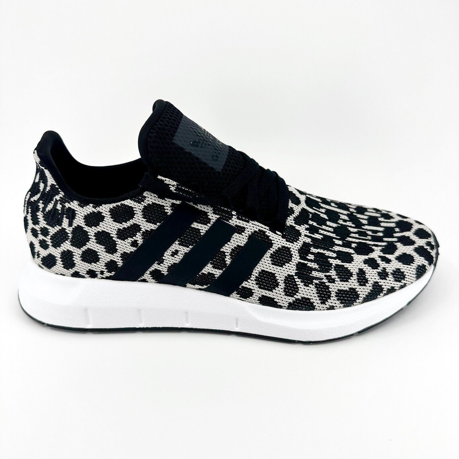 Adidas Originals Swift Run Leopard Black White Womens Running