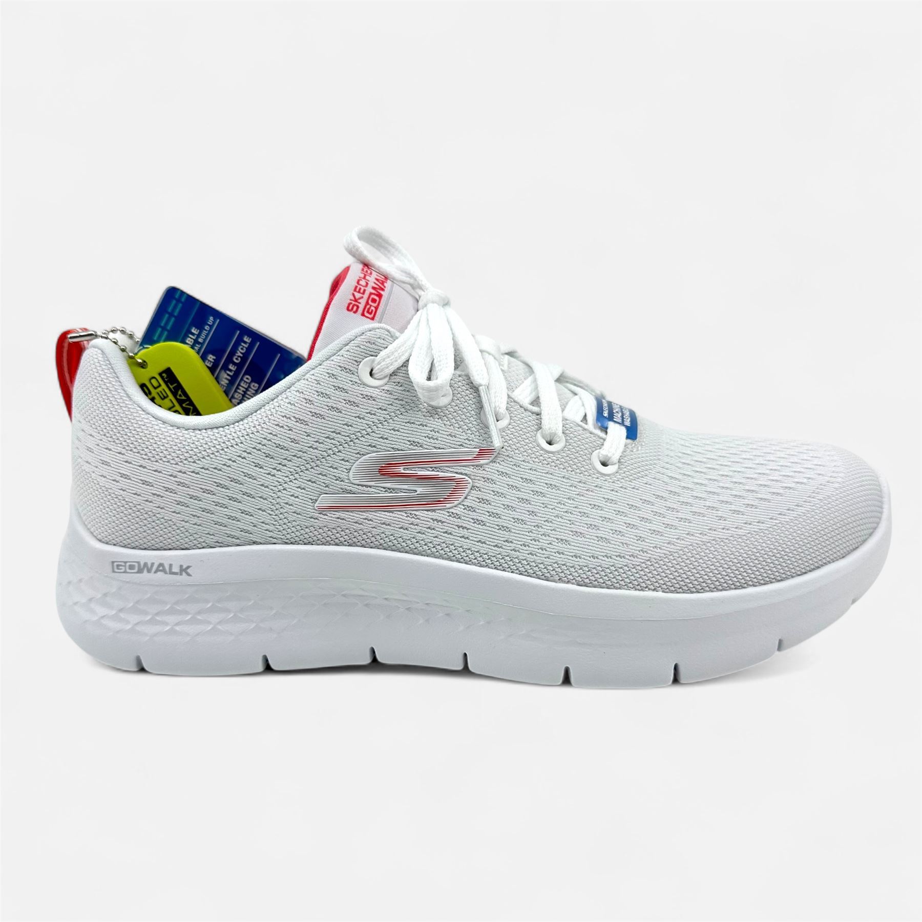 Skechers Go Walk Flex Kali White Hot Coral Womens Athletic U