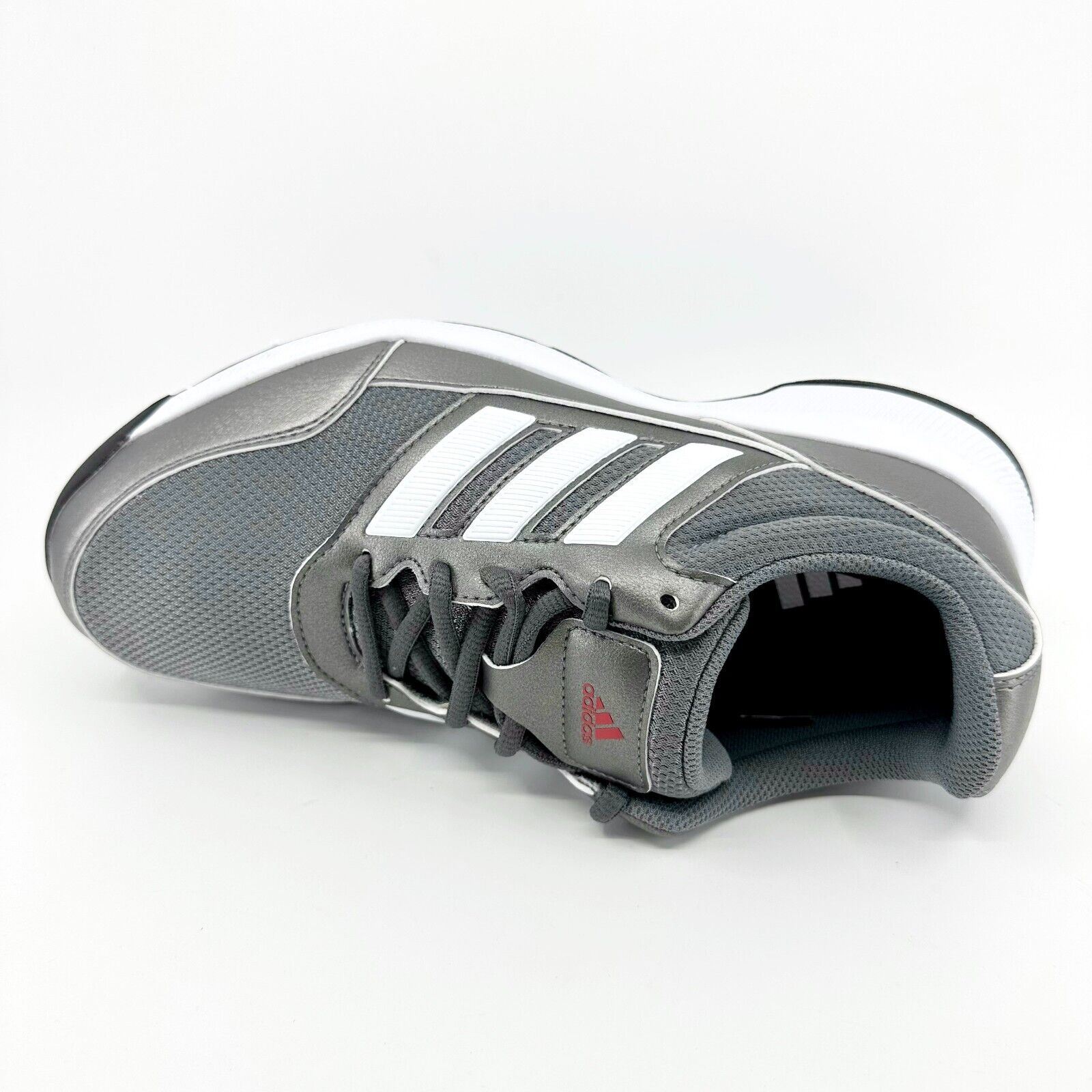 Adidas Tech Response 2.0 Gray Silver Metallic Mens Wide Golf Shoes