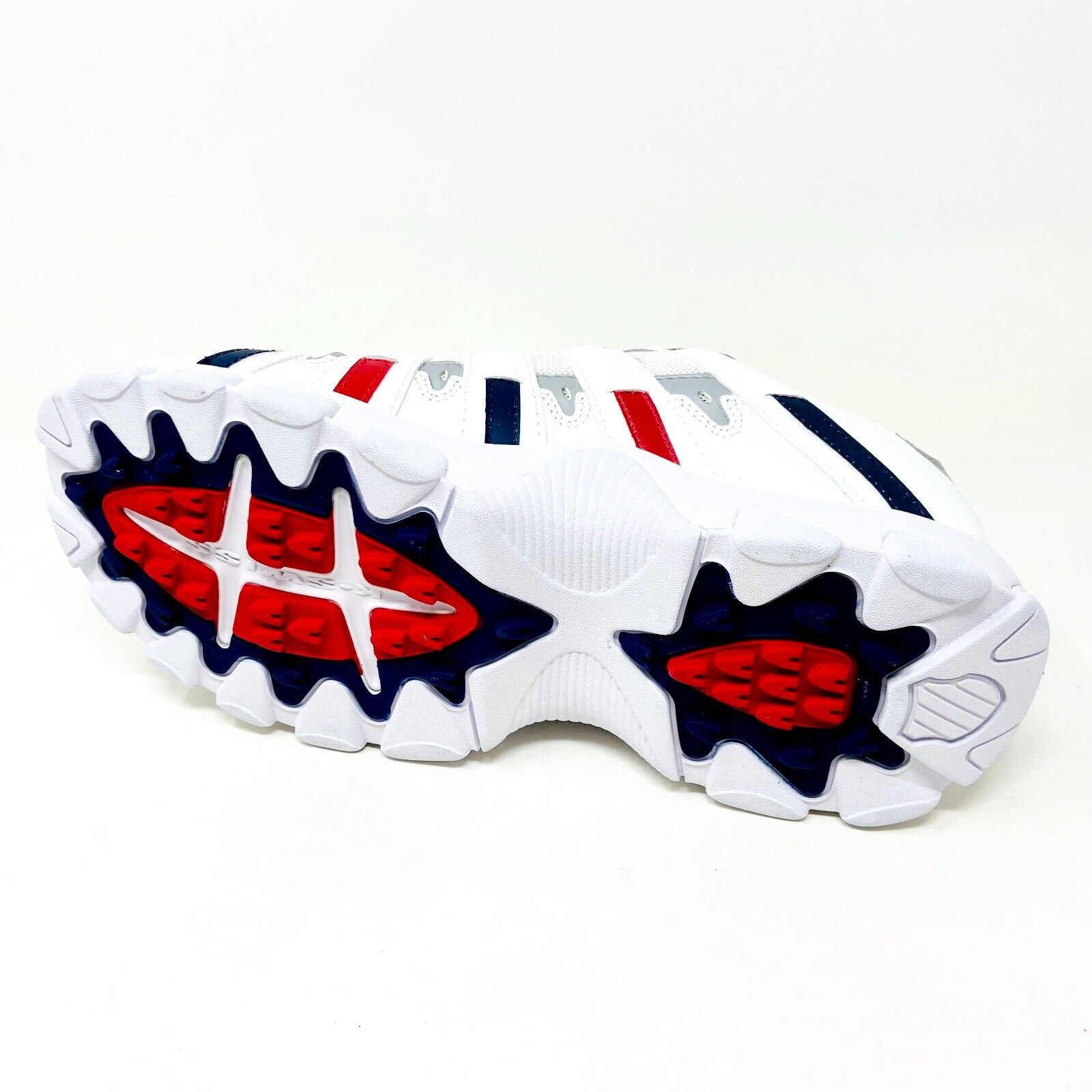 S☆K K-Swiss ST429 White Peacoat Mars Red Mens Casual Shoes