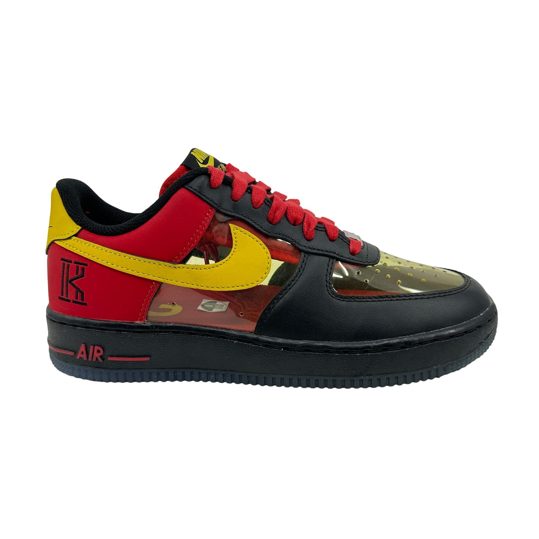 Nike Air Force 1 CMFT Signature QS Black Yellow Red Mens  display picture 3