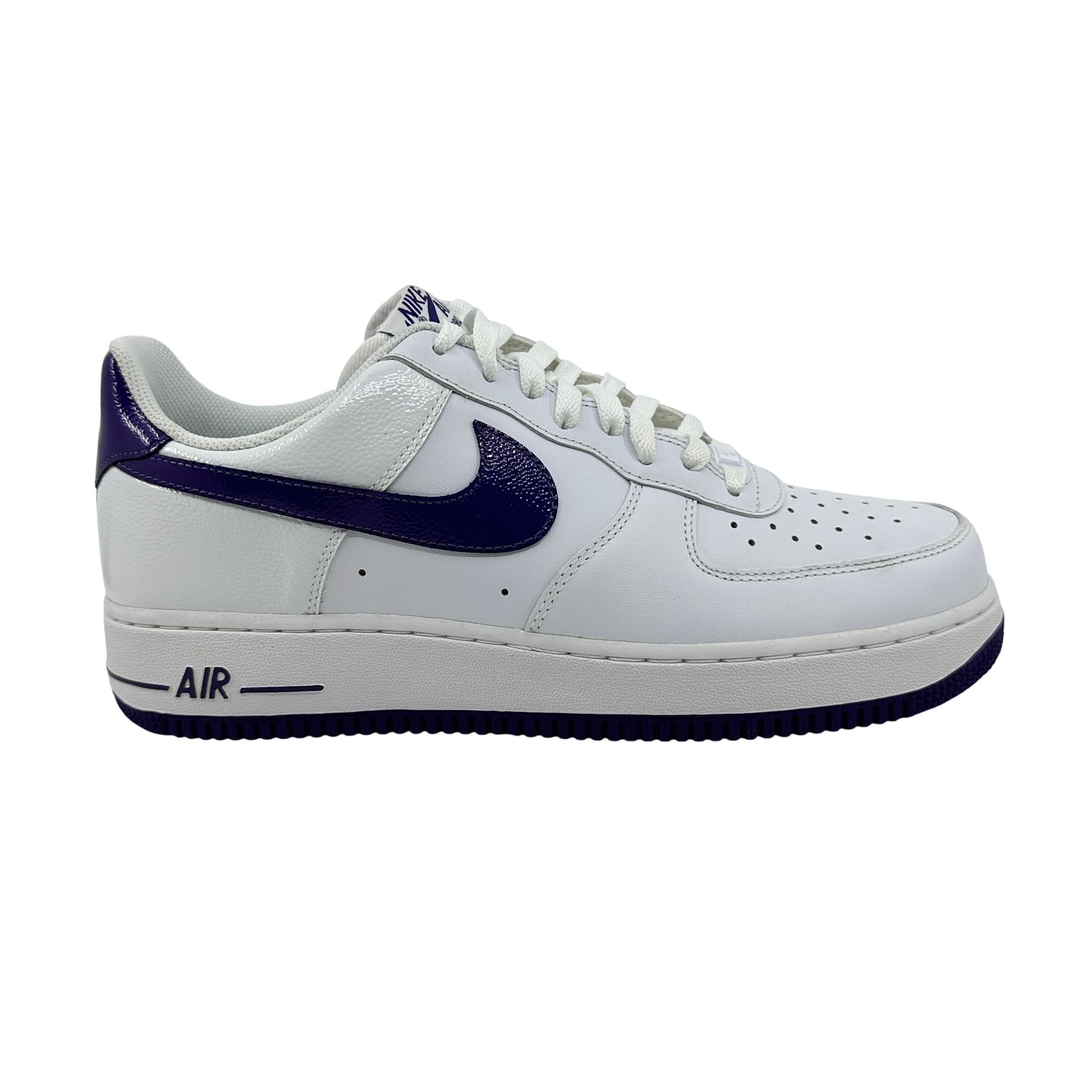 Nike Air Force 1 \'07 White Club Purple Mens Athletic Sneaker Nike Air Force 1  main image 4