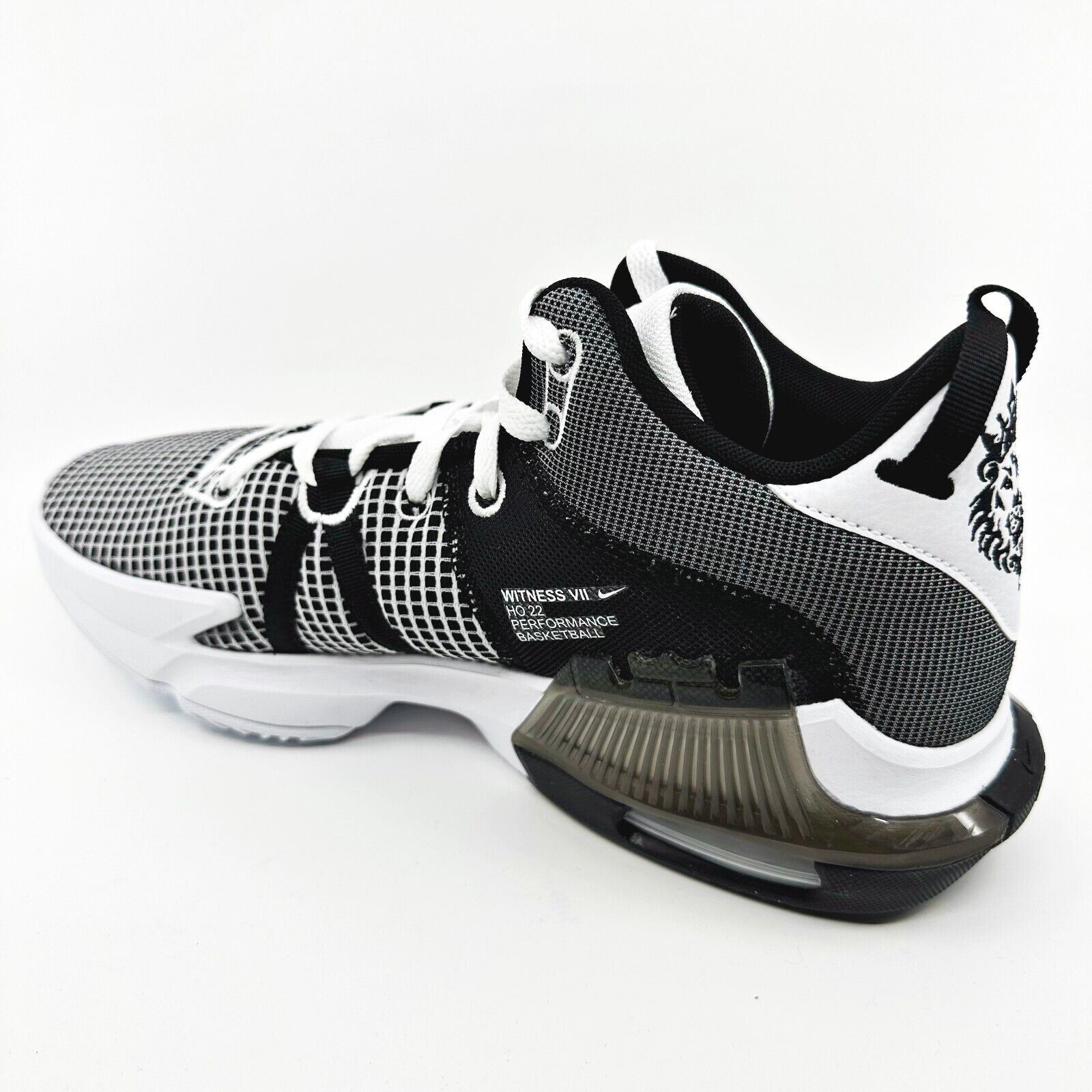 Nike Lebron Witness VII White Metallic Silver Black Mens