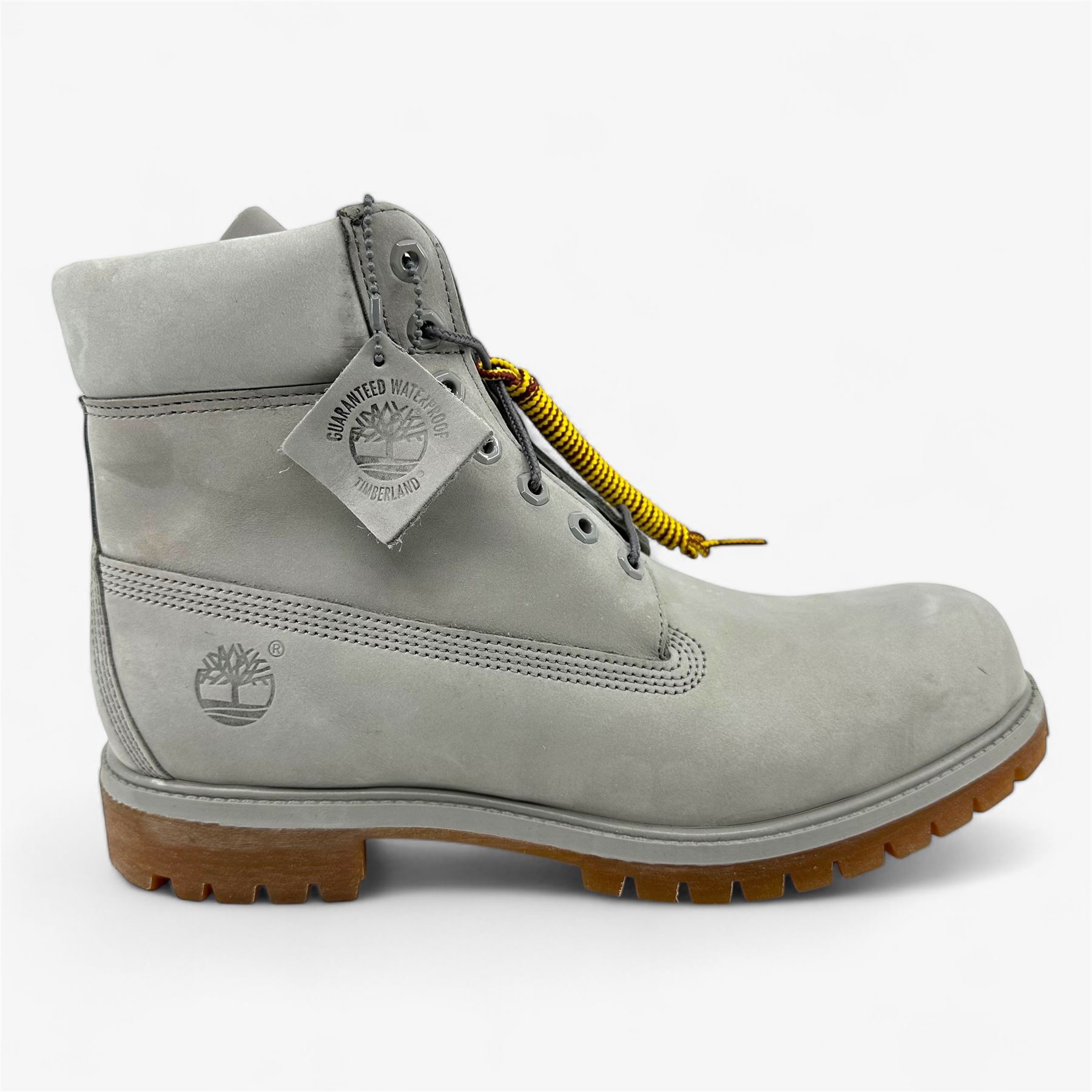Timberland 6-дюймовые мужские ботинки премиум-класса светло-серого цвета с резинкой, водонепроницаемые боевые ботинки