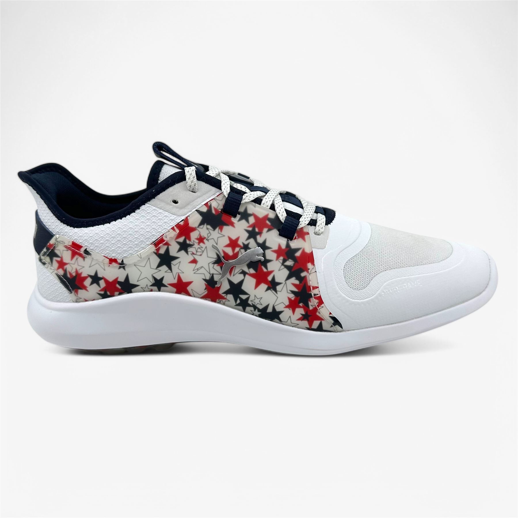 PUMA Ignite Fasten8 USA White High Risk Red Mens Waterproof 