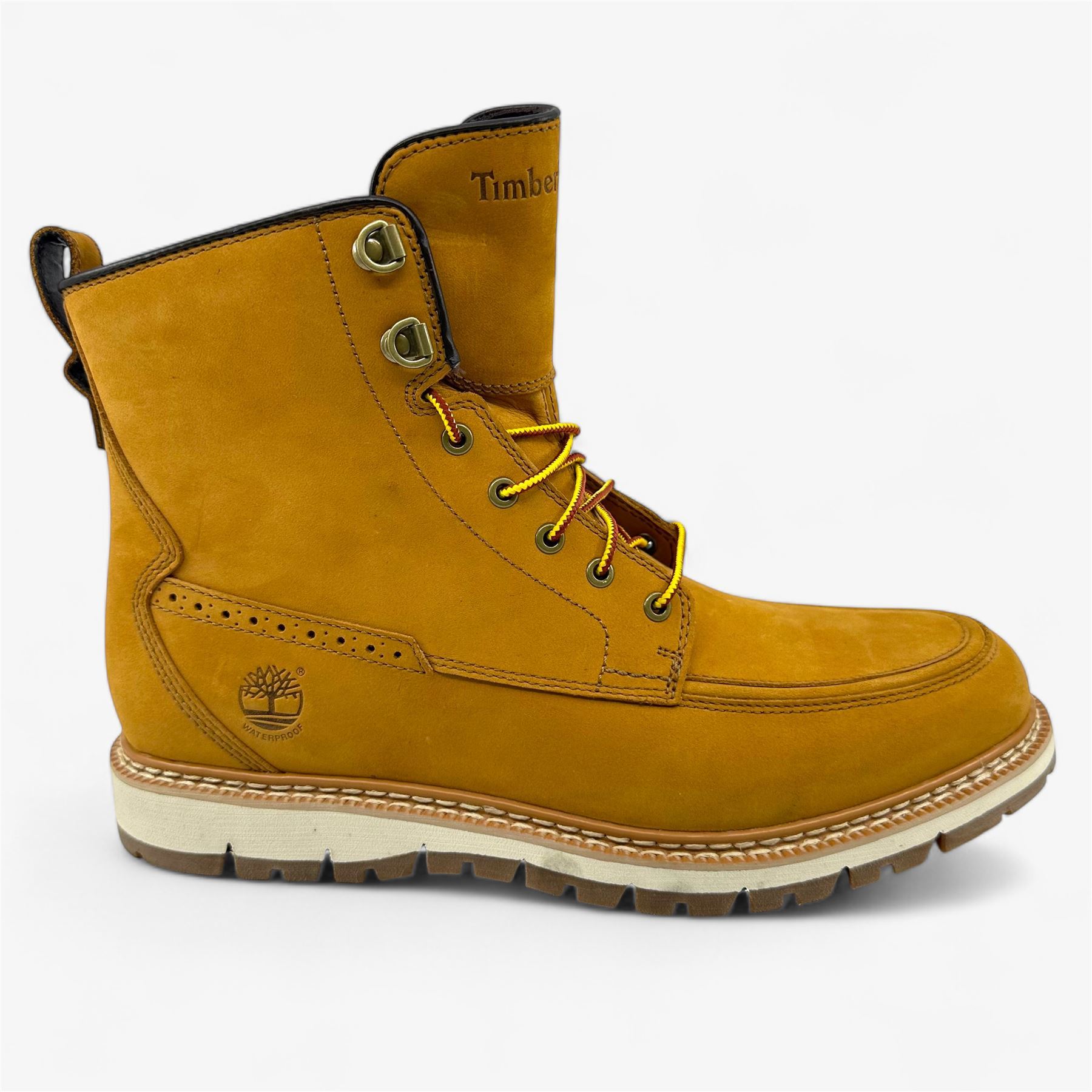 Timberland Men\'s Britton Hill Moc Toe Boots in wheat/tan color Size 10 Men main image 2