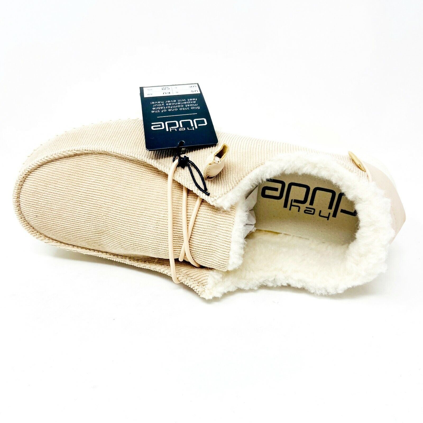 Hey Dude Wendy Corduroy Cream Womens Slip On Comfort Shoes | eBay