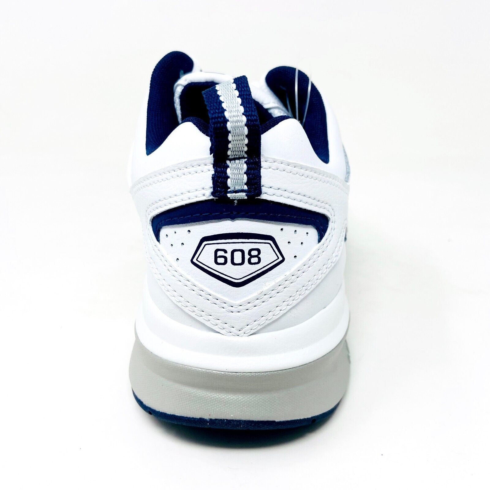 New Balance 608 White Navy Mens Casual Comfort Training Sneaker