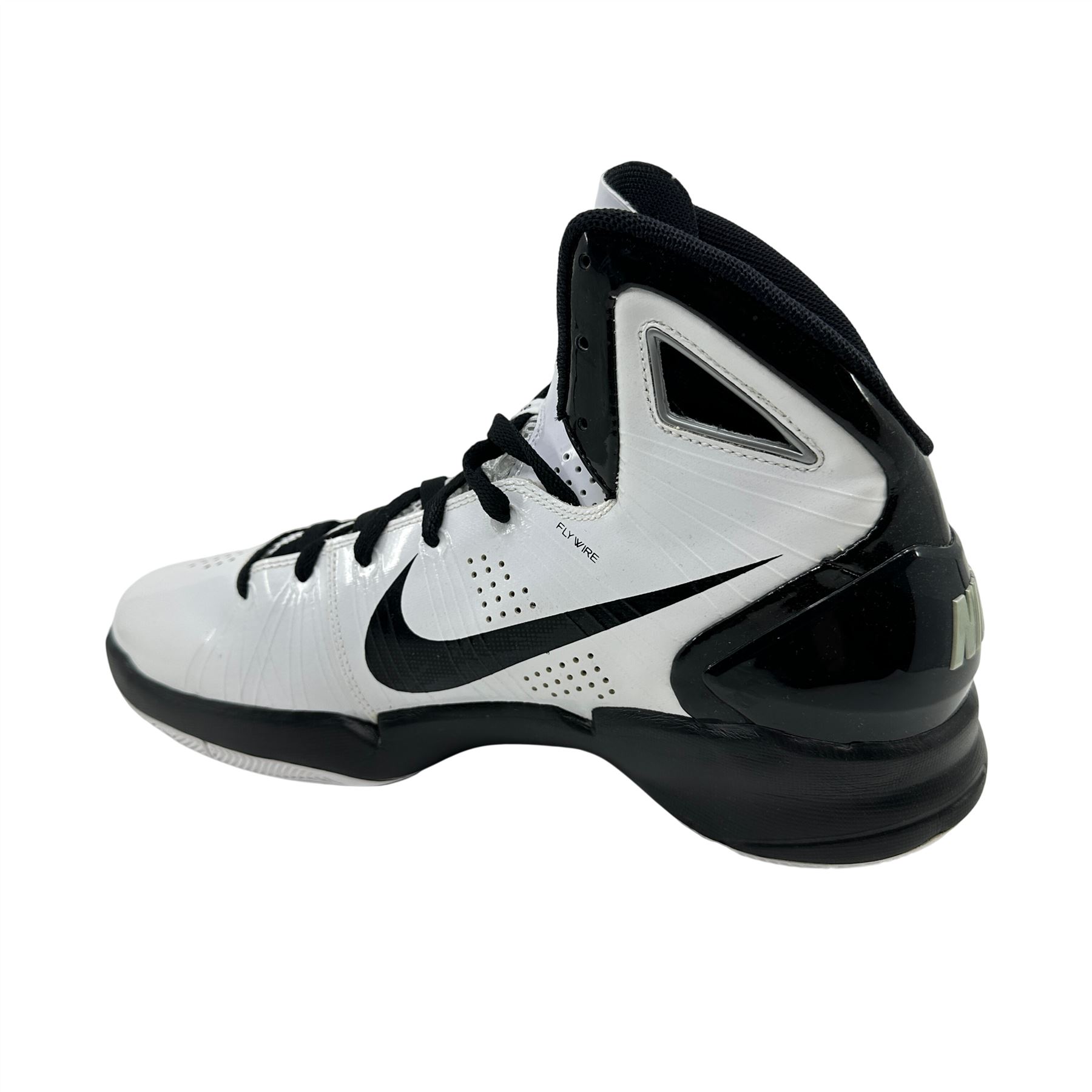 Nike Hyperdunk 2010 White Black Metallic Silver Mens Size 11