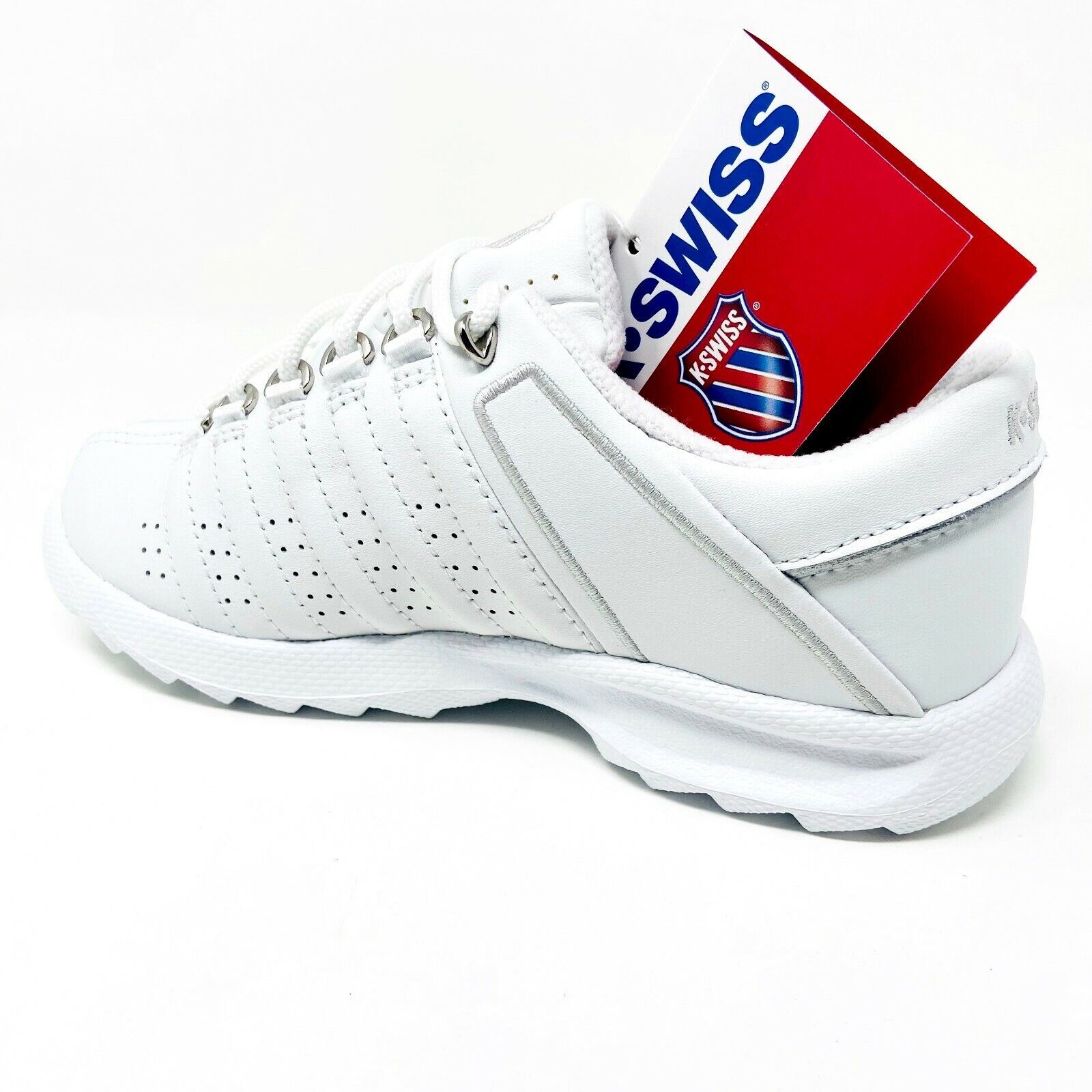 K-Swiss Darwell White Platinum Child Kids Casual Sneakers 5742147 | eBay