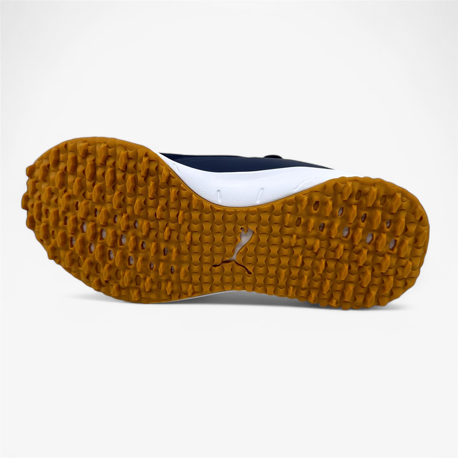 PUMA Fusion Grip Navy Silver Quiet Shade Mens Extra Wide Spikeless