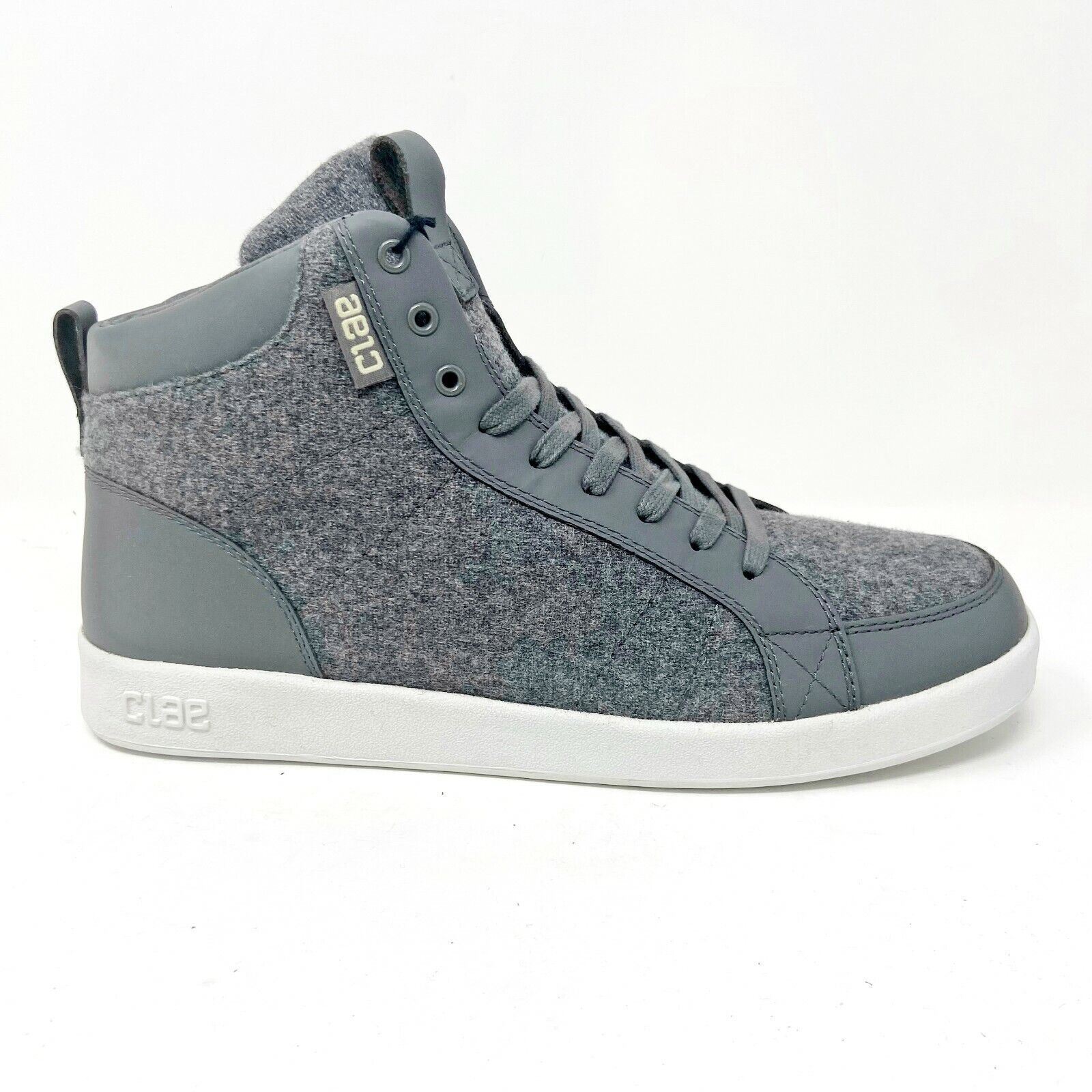 Clae Russell Charcoal Grey Wool Mens Casual Sneakers | eBay display picture 1