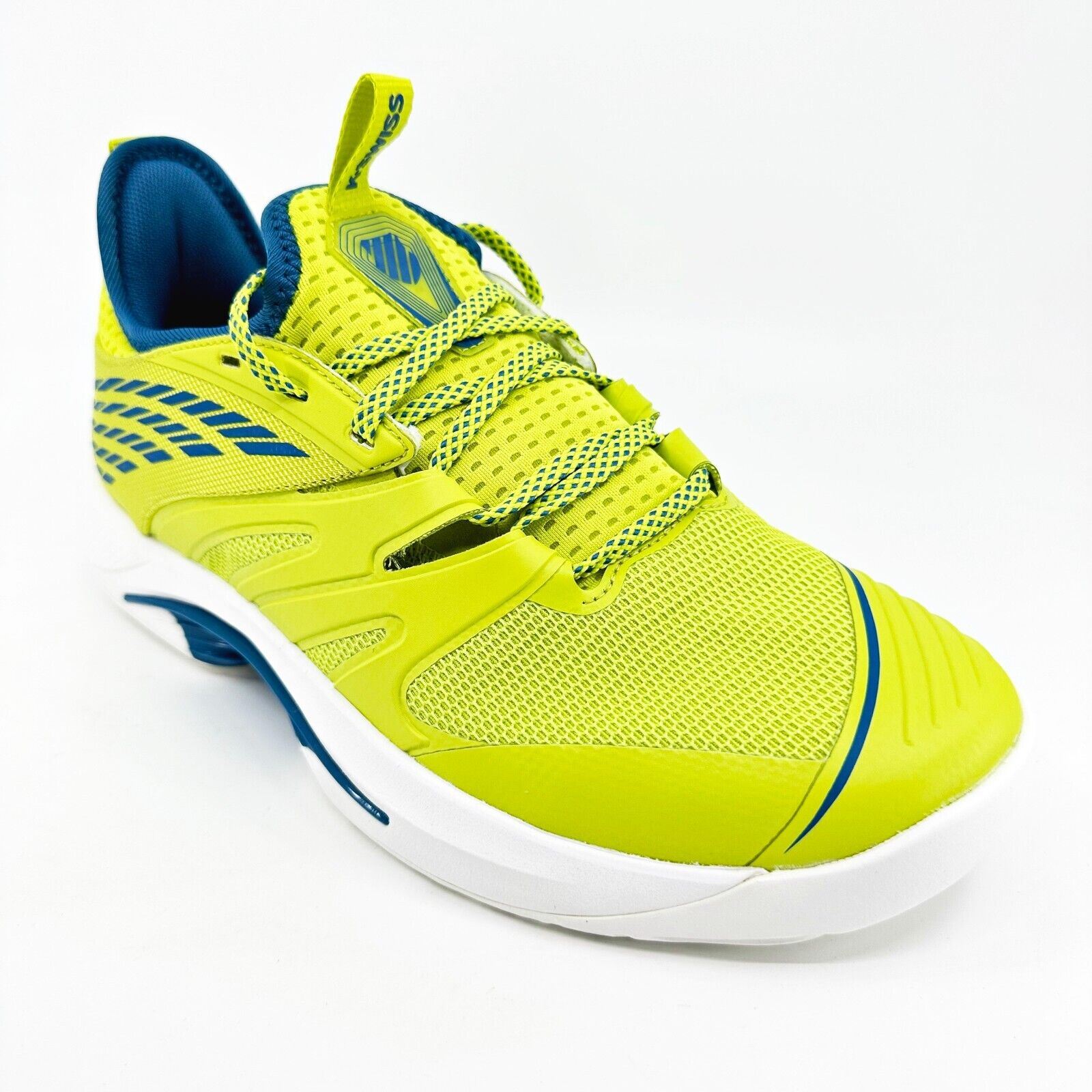 K-Swiss Speed-Trac Yellow Blue Mens Pickleball Tennis Court