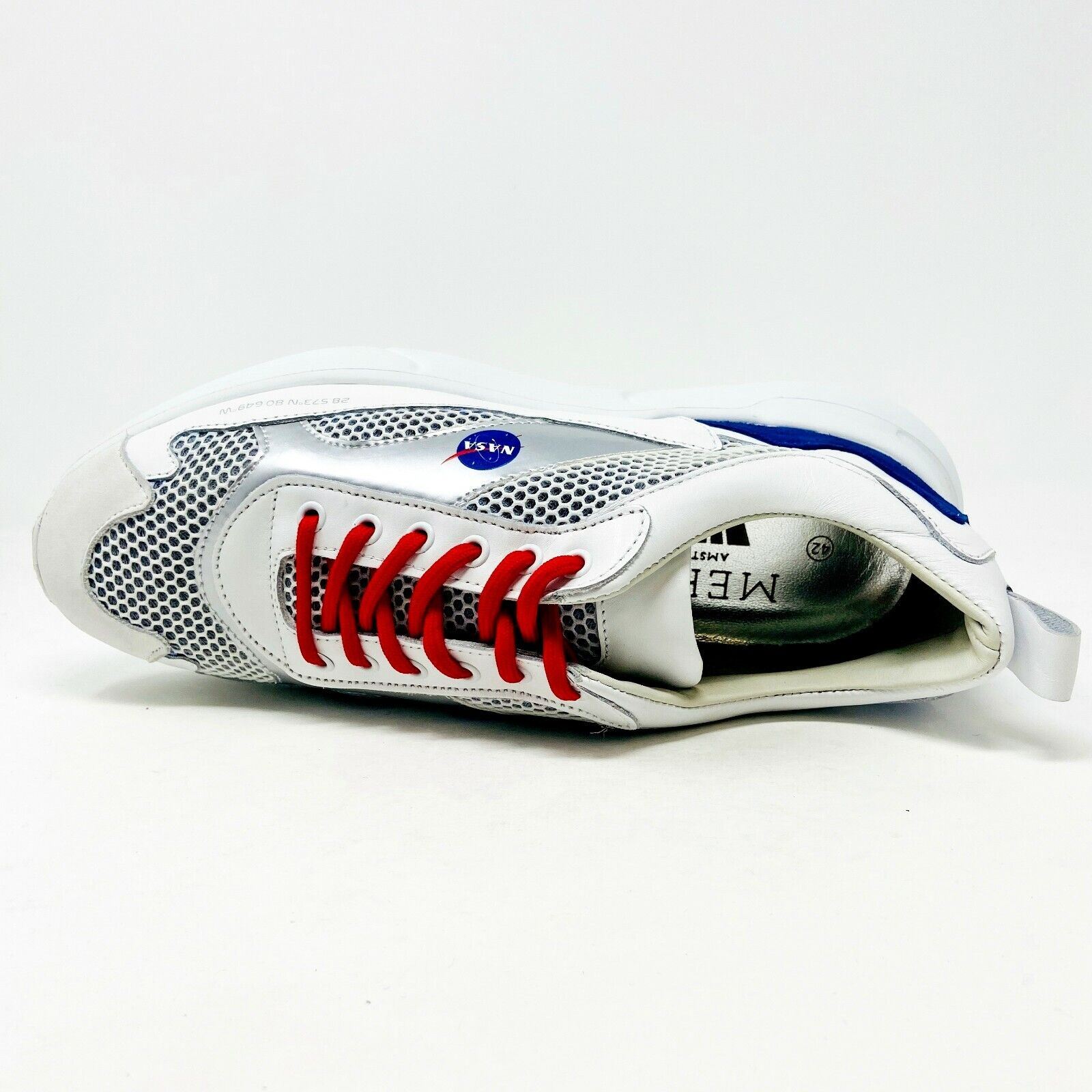 Mercer W3RD NASA Apollo 11 White Silver Blue Mens Size 10 ME0274183145 Mercer W3RD NASA Apollo 11 White Silver Blue Mens Size 10  main image 2