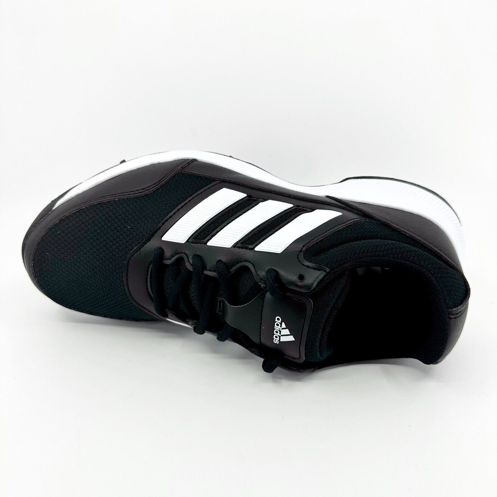 Adidas Tech Response 2.0 Black White Mens Wide Spike Golf Shoes