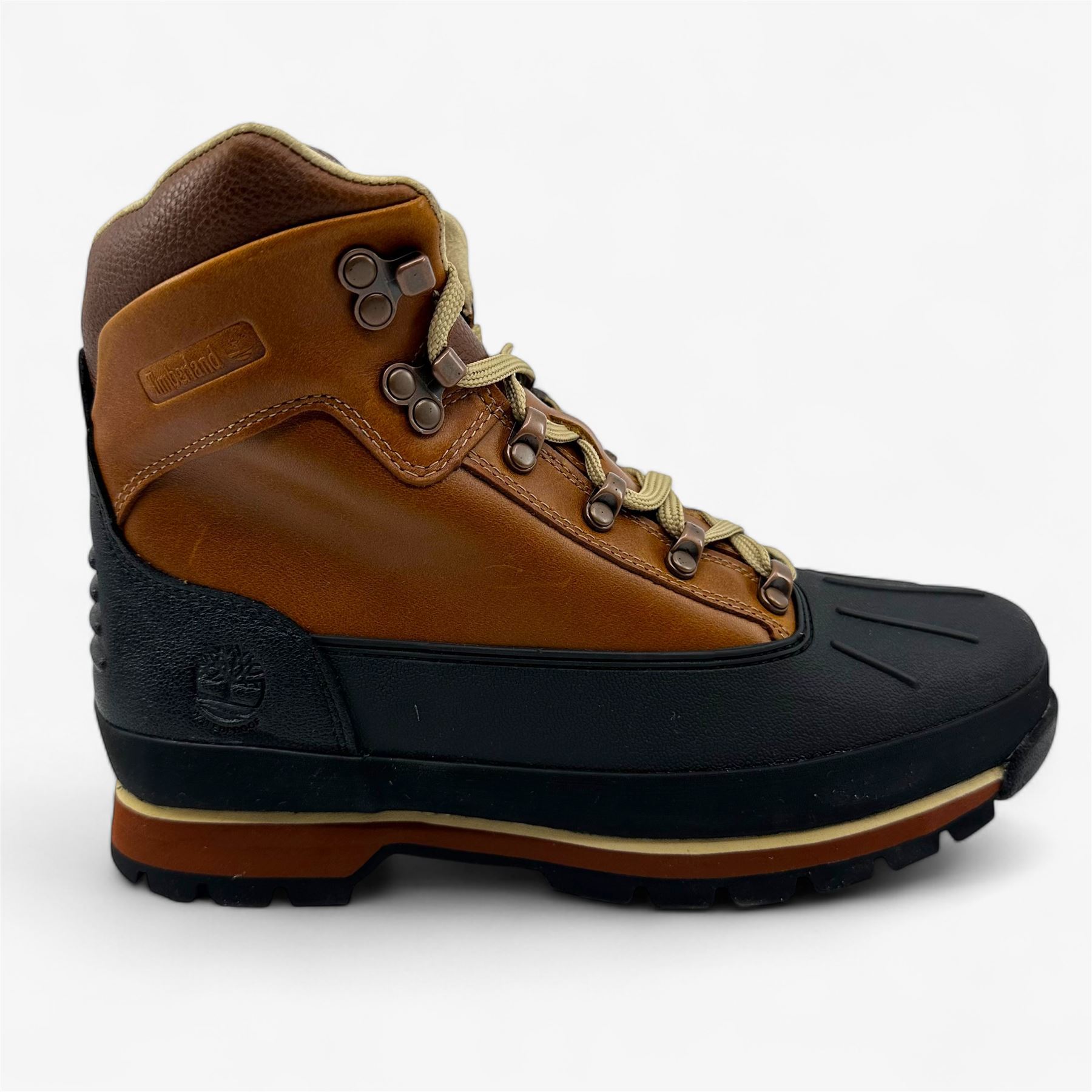 Timberland Euro Hiker Burnt Orange Navy Mens Boot Waterproof